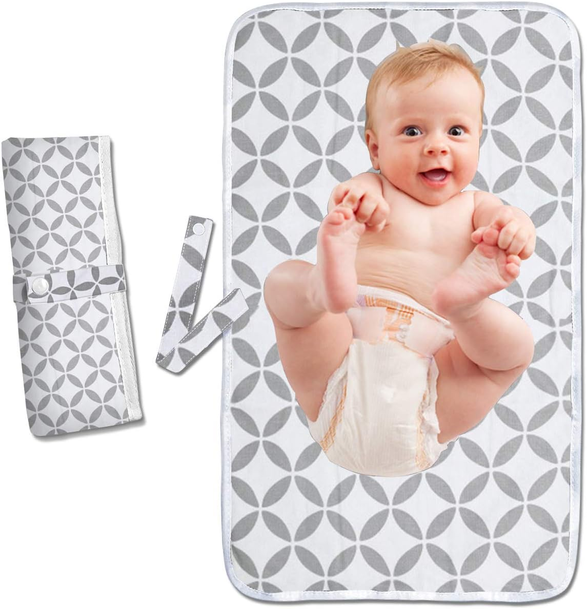 Foldable Travel Changing Mat Portable Baby Change Mat Waterproof Travel Changing Mat for Home Travel Outside