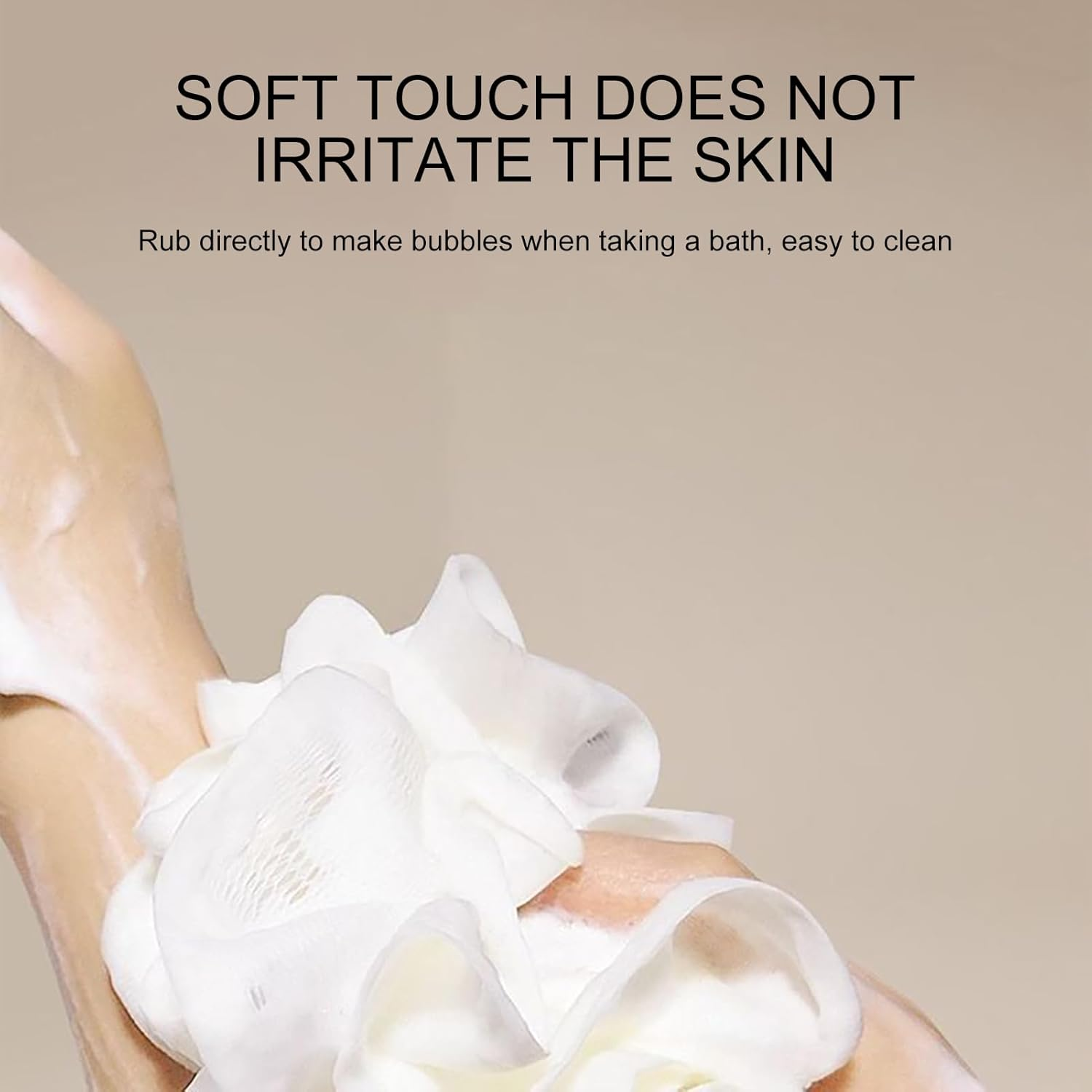 Furtryvl Body Loofah - 2 in 1 Body Sponge | with Soap Pouch, Multifunctional Bathroom Accessories for Skin Care Daily Use Travel Spa image number 3