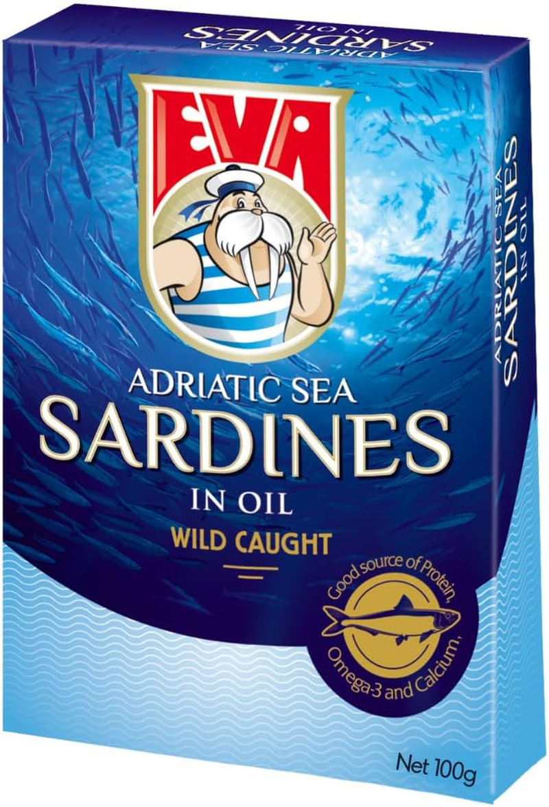 EVA Adriatic Sea Sardines in Vegetable Oil 100G image number 2