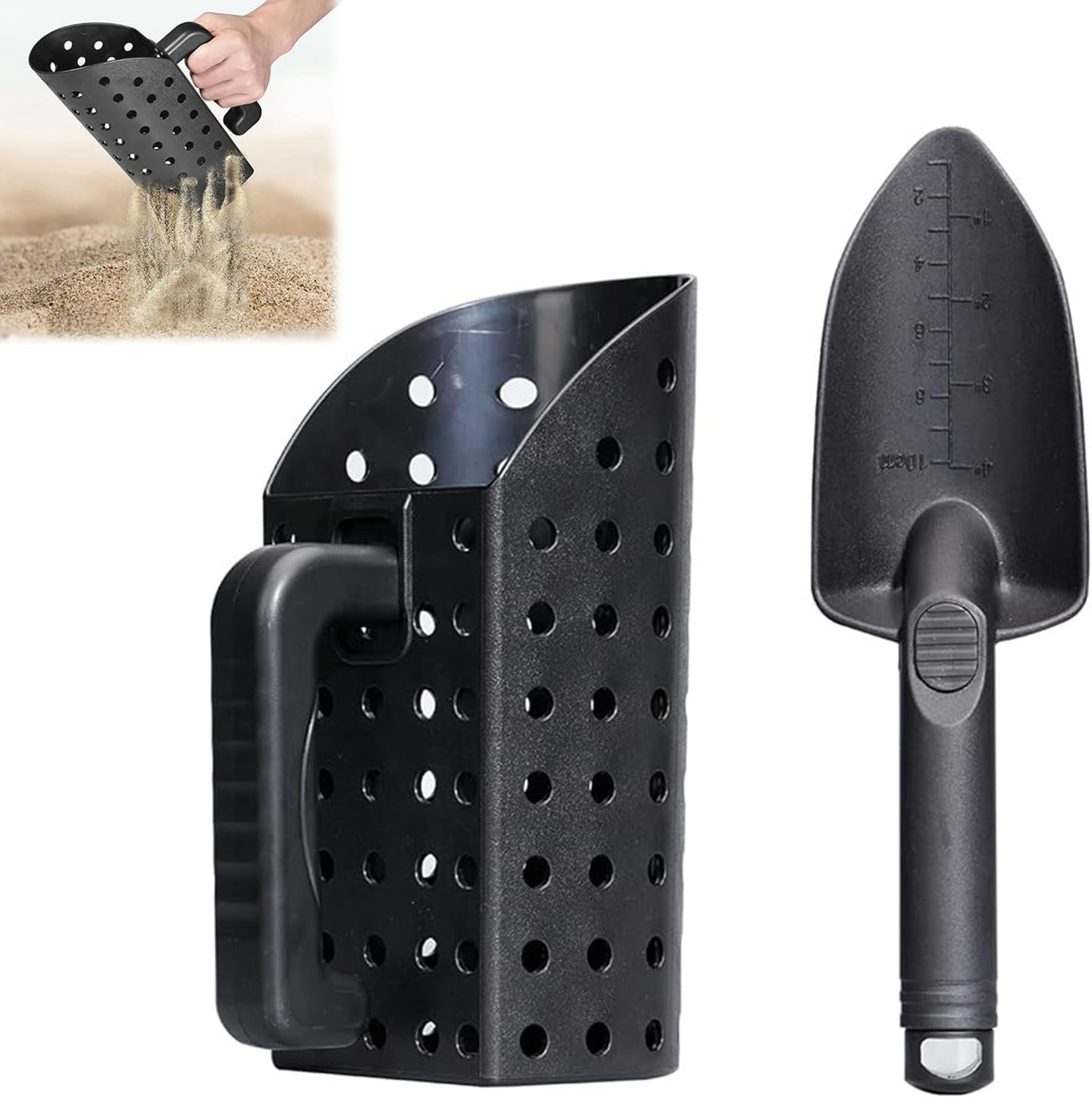 WADY Beach Spade, Metal Detecting Shovel, Metal Detector Accessories, Garden Spades, Set Portable, for Digging for Metal Detecting, Beach Shelling, Sand Sifter at the Beach & More for Kids and Adult image number 3