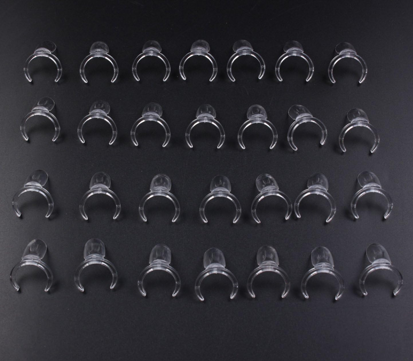 Finger Angel 100 Pcs Clear Polish Nail Display UV Gel Colour Pops Display Nail Art Ring Style Nail Tips False Nails image number 4