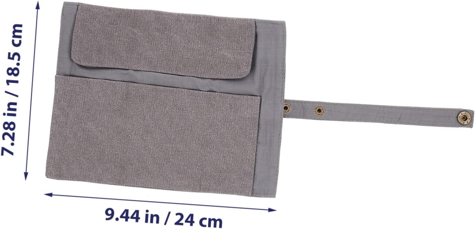 DIYEAH Stationery Office Product Roll up Pencil Storage Bag Pencils Canvas Bag image number 3