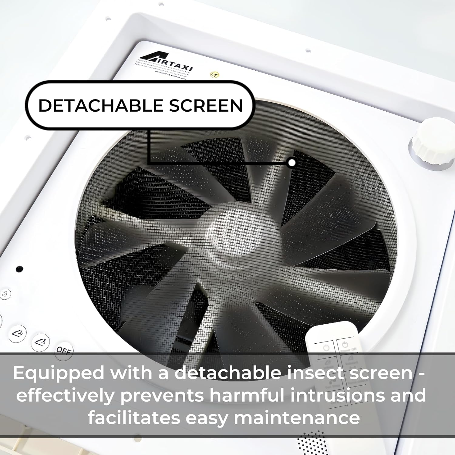 RV Vent Fan with Remote Control & Rain Sensor, 25Db Quiet Operation, 35000H Lifespan | 1170 CFM | 14" X 14" Universal Fit, Military-Grade Durability, 3-Year Warranty image number 1