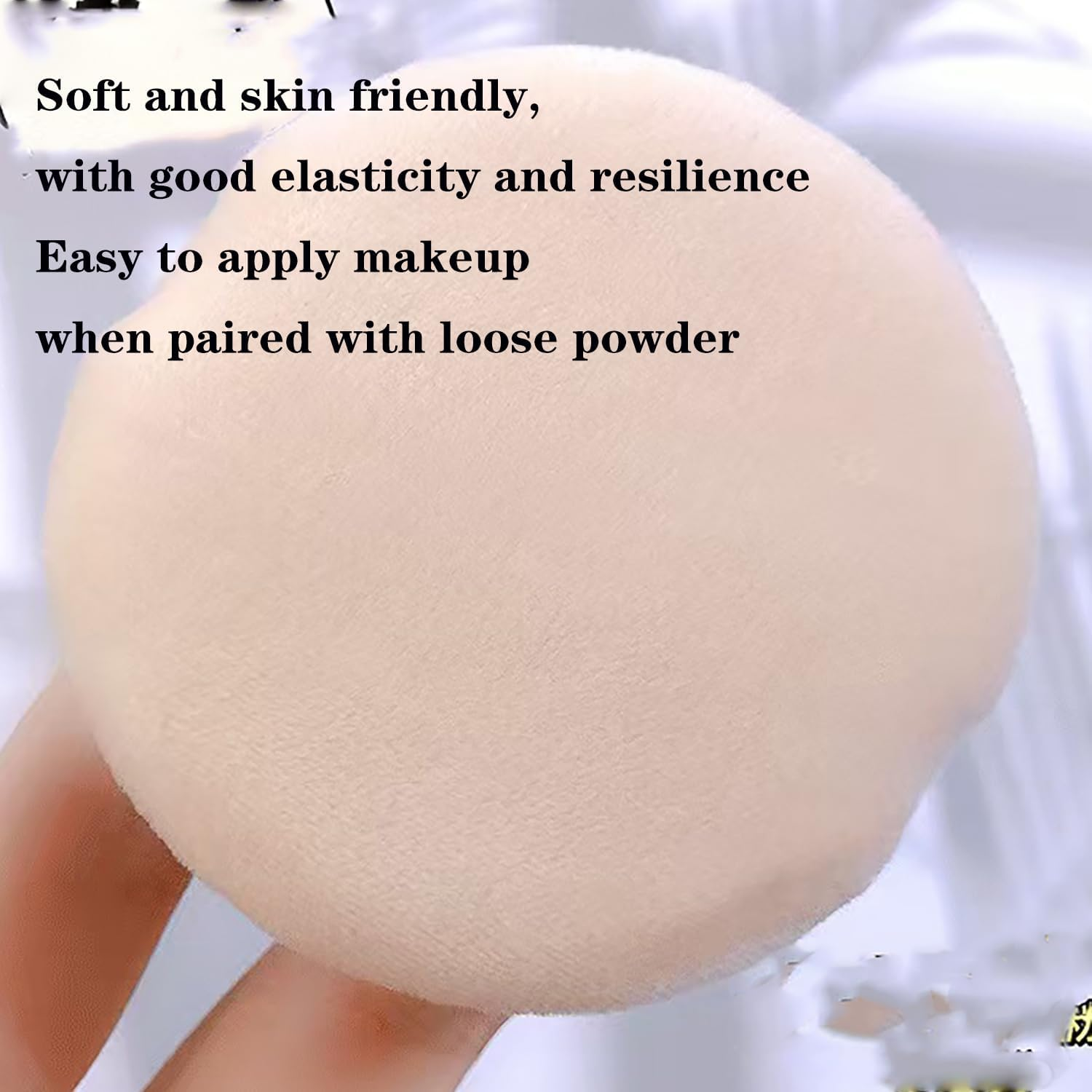 Loose Powder Puff round Shape 2 Pcs image number 3