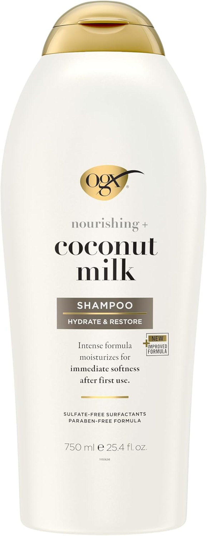 Ogx Nourishing + Hydrating Coconut Milk Shampoo for Dry Hair 750Ml image number 5
