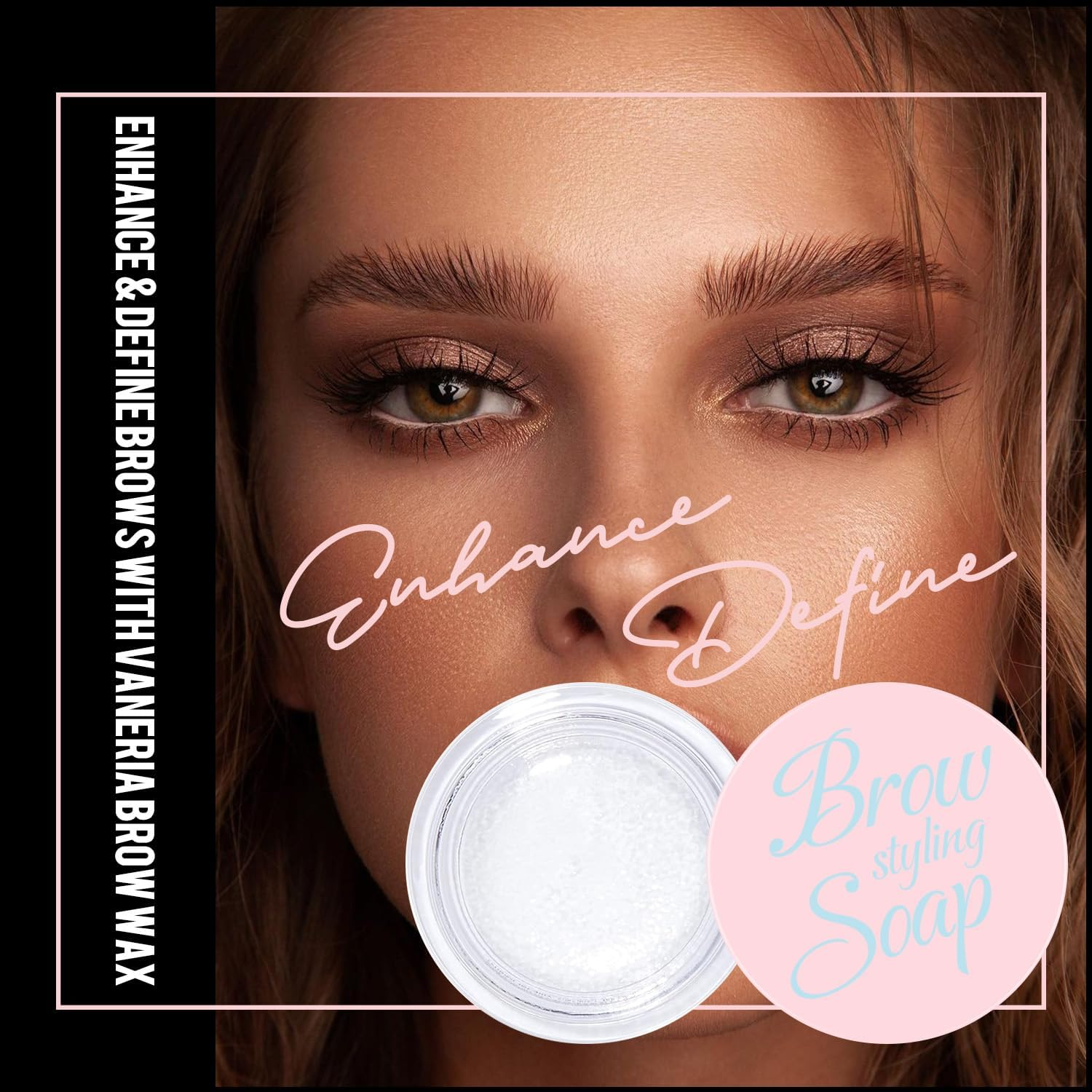 VANERIA Eyebrow Gel Clear,Brow Soap,Eyebrow Brush with Double Head,Clear Eyebrow Setting Gel for Feathery & Fluffy & Brow Freeze,Long Lasting Waterproof.14G image number 2