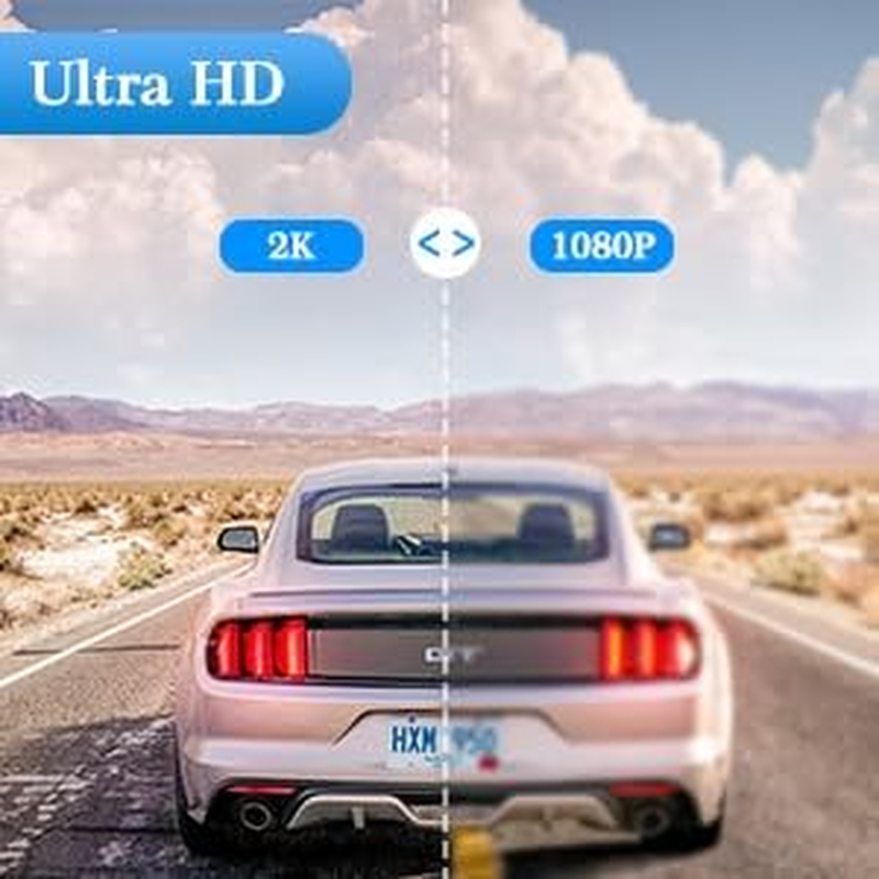 Dash Cam for Cars 2K Car Dash Camera Car Camera Recorder 3Inch Screen Dashboard Camera with 170&deg; Wide Angle, Super Night Vision, WDR, Loop Recording, Parking Monitor, G-Sensor, Motion Detection