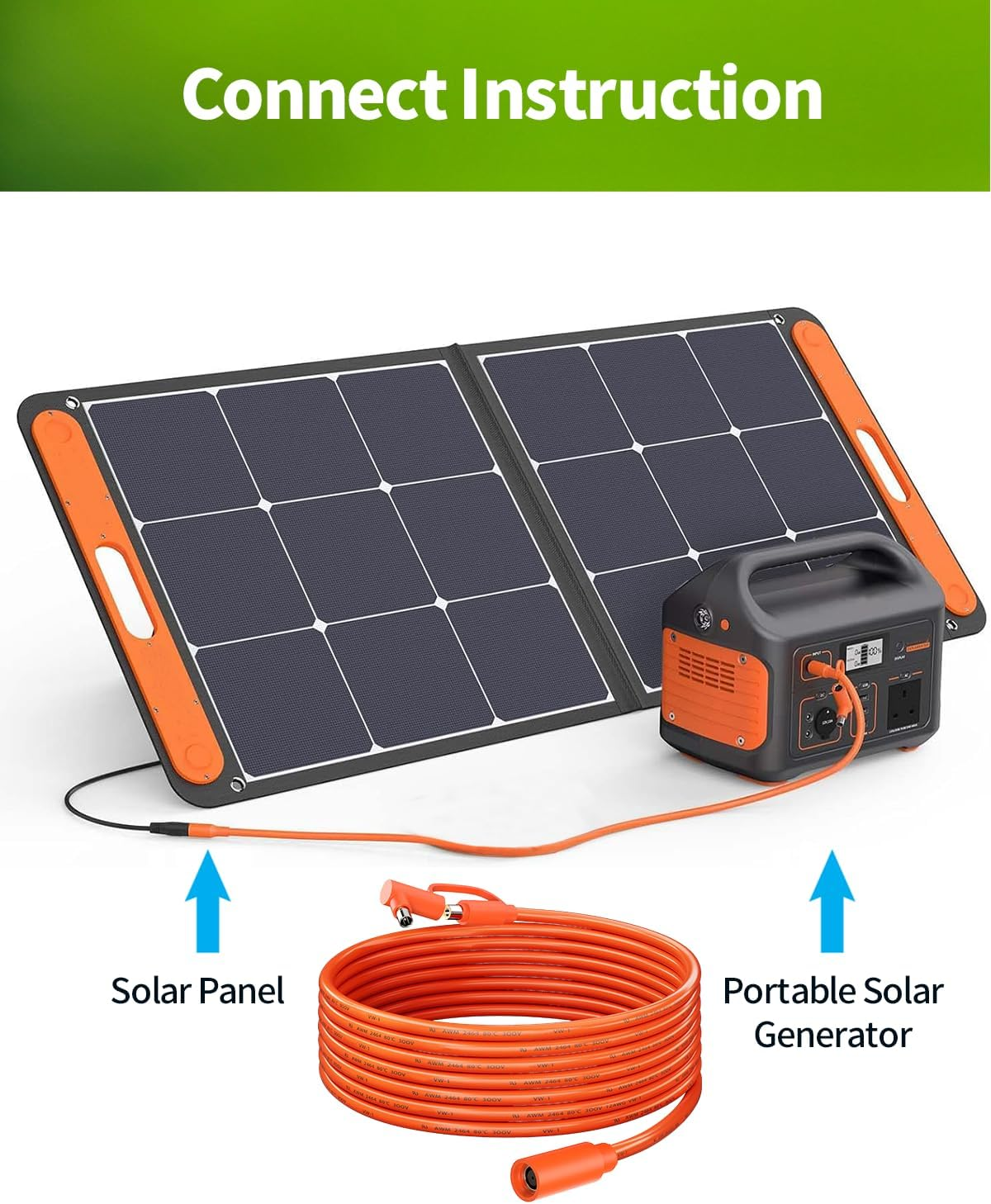 9M 12AWG Extension Cable for Solar Generators, 8Mm Female to Male DC7909 Solar Panel Cable Cord with DC8020 Right Angle Adapter Compatible with Jackery, GZ Yeti, Aker, Portable Power Stations image number 4