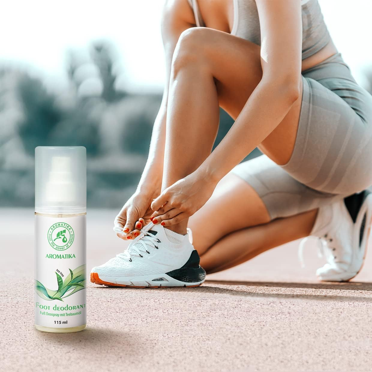AROMATIKA Tea Tree Essential Oil Foot Deodorant Spray 115Ml - Antiperspirant for Feet image number 6