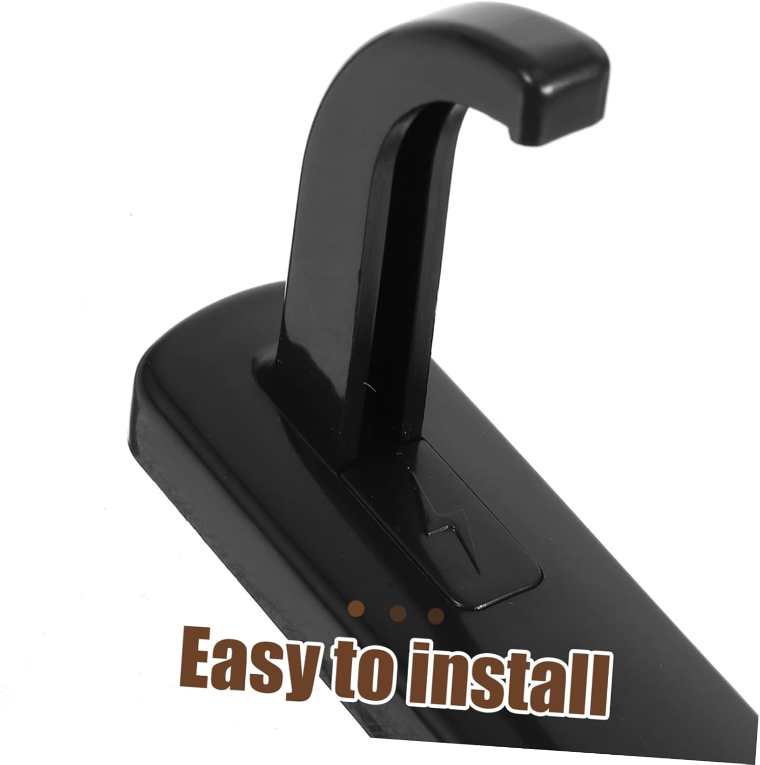 HOMSFOU 5Pcs Headphone Hook Headset for Computer Heavy Duty Brackets Monitors Computer Holder Headphone Rack Monitor Wall Mount Headphone Monitor Stand Headset Hook Ear Phone Plastic Black image number 4