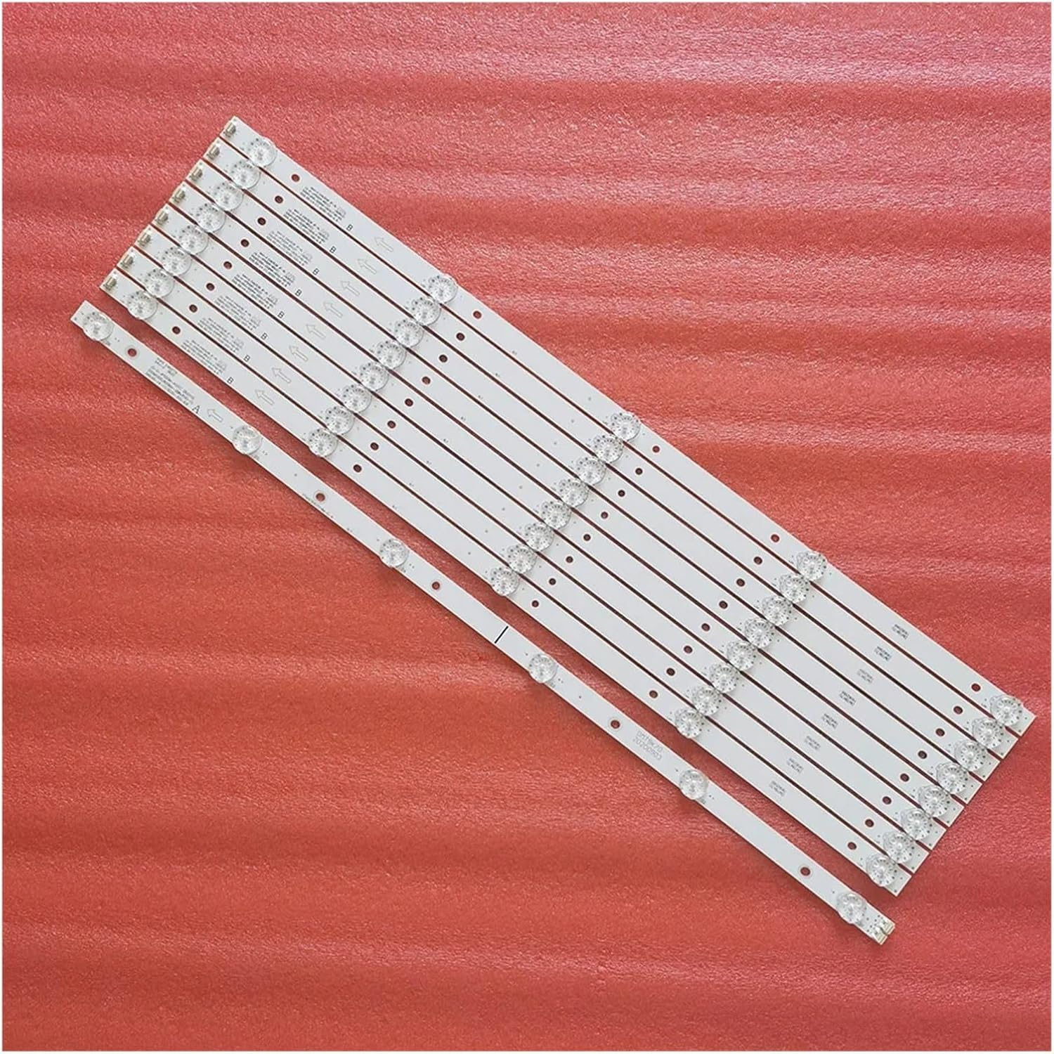 Xnasu 9 PCS LED Backlight Strip for TV UHD HIGH ONE HI5502UHD-MM D55-M30 JS-D-JP55DM-A51EC B51EC 55DM1000/300MA-1BIN FHD, Xnasu123 image number 2