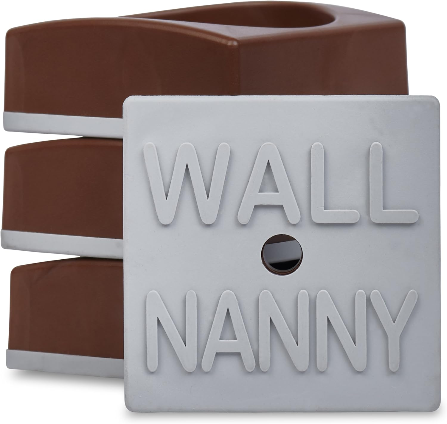 Wall Nanny Mini - Smallest Baby Gate Wall Protector (Made in USA) Protect Walls & Doorways from Pet Gates & Dog Gate Spindles - Child Pressure Mounted Baby Gate for Stairs Wall Cup (White) 4 Pack