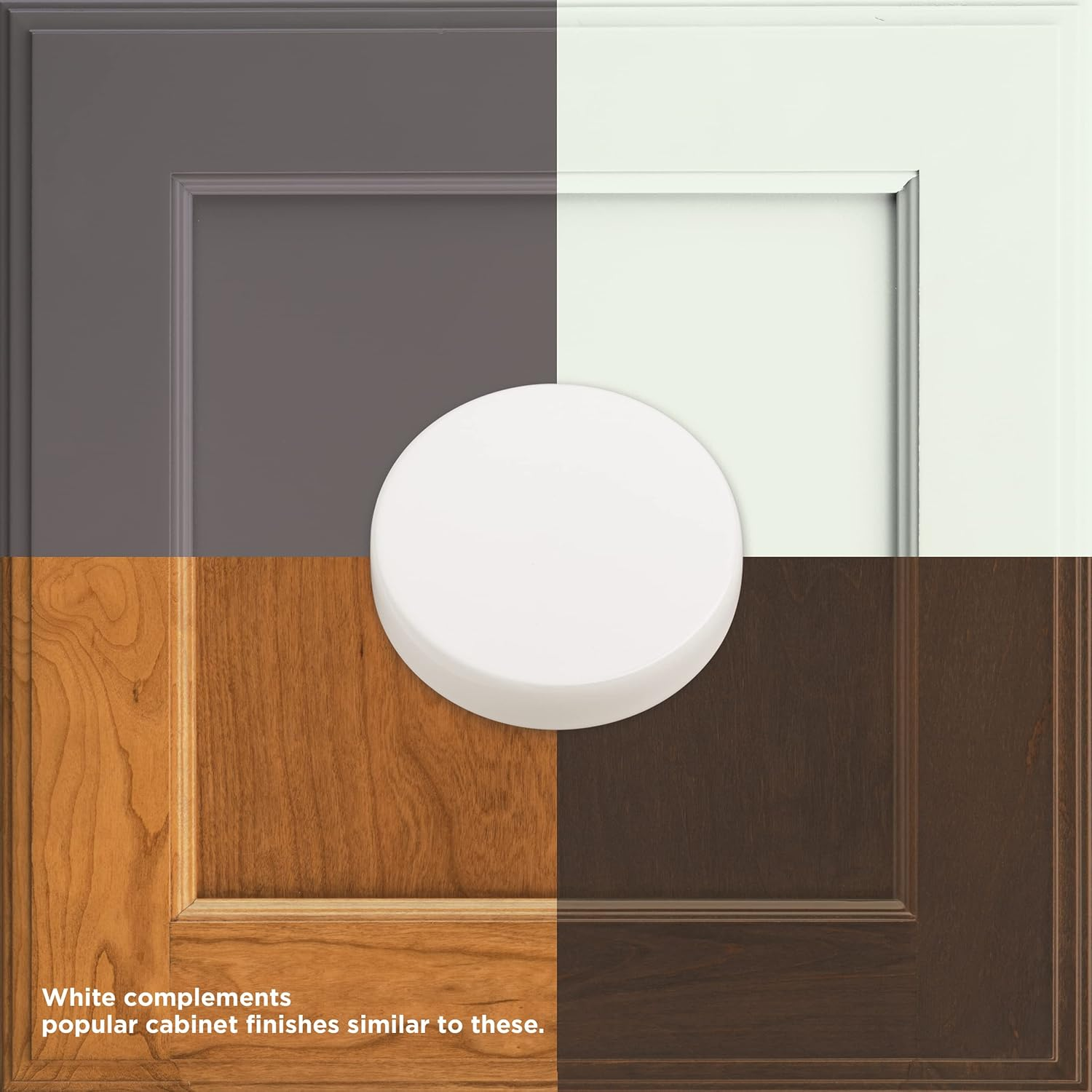 Franklin Brass (10-Pack) Self-Closing 18' Drawer Slides Bottom Mount, 5-Pairs (10-Pieces) Cabinet, 50Lb Capacity White Kitchen Hardware D68818K-W-B image number 3