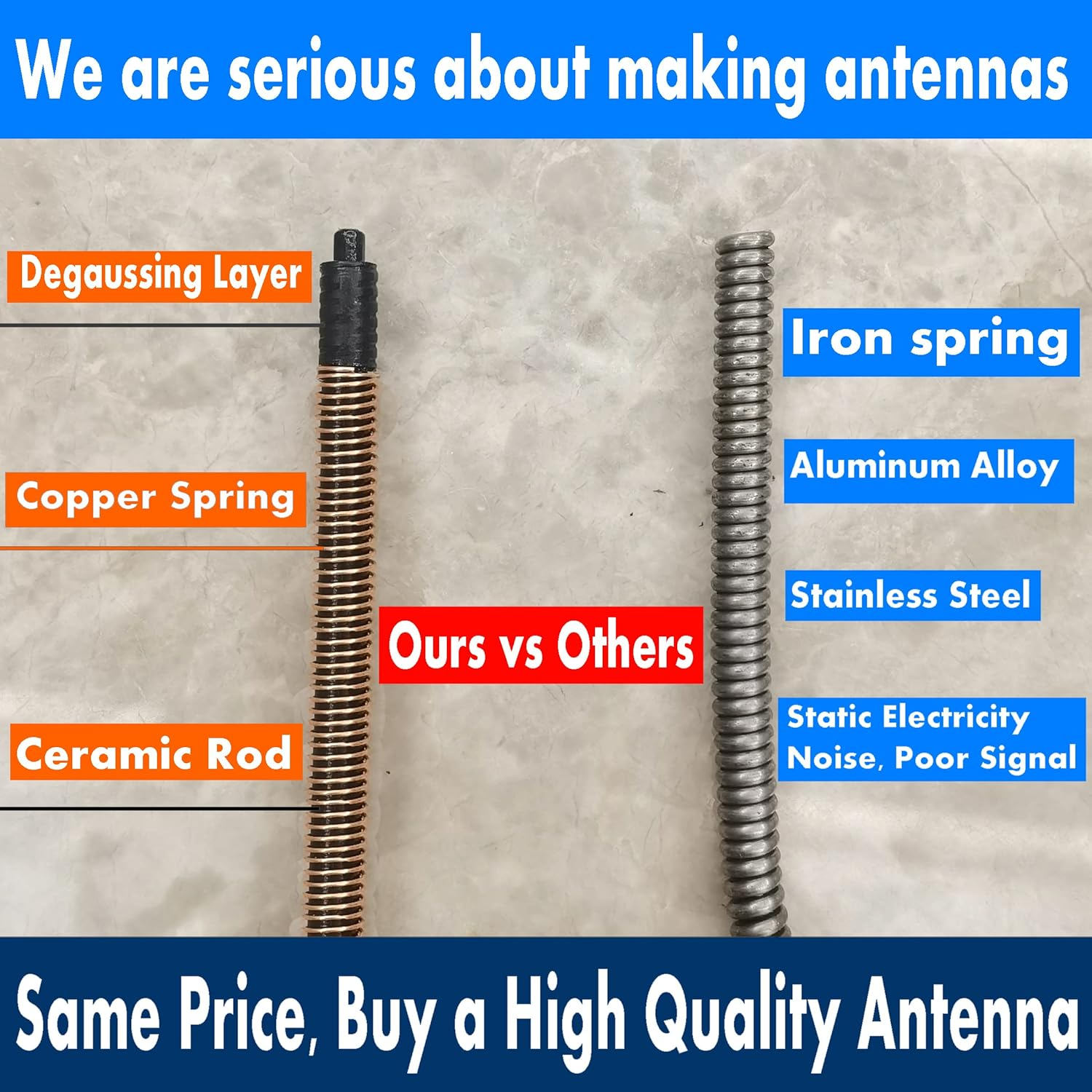 Jeep Liberty 8 Inch Flexible Rubber Antenna Replacement (2008-2010) image number 4