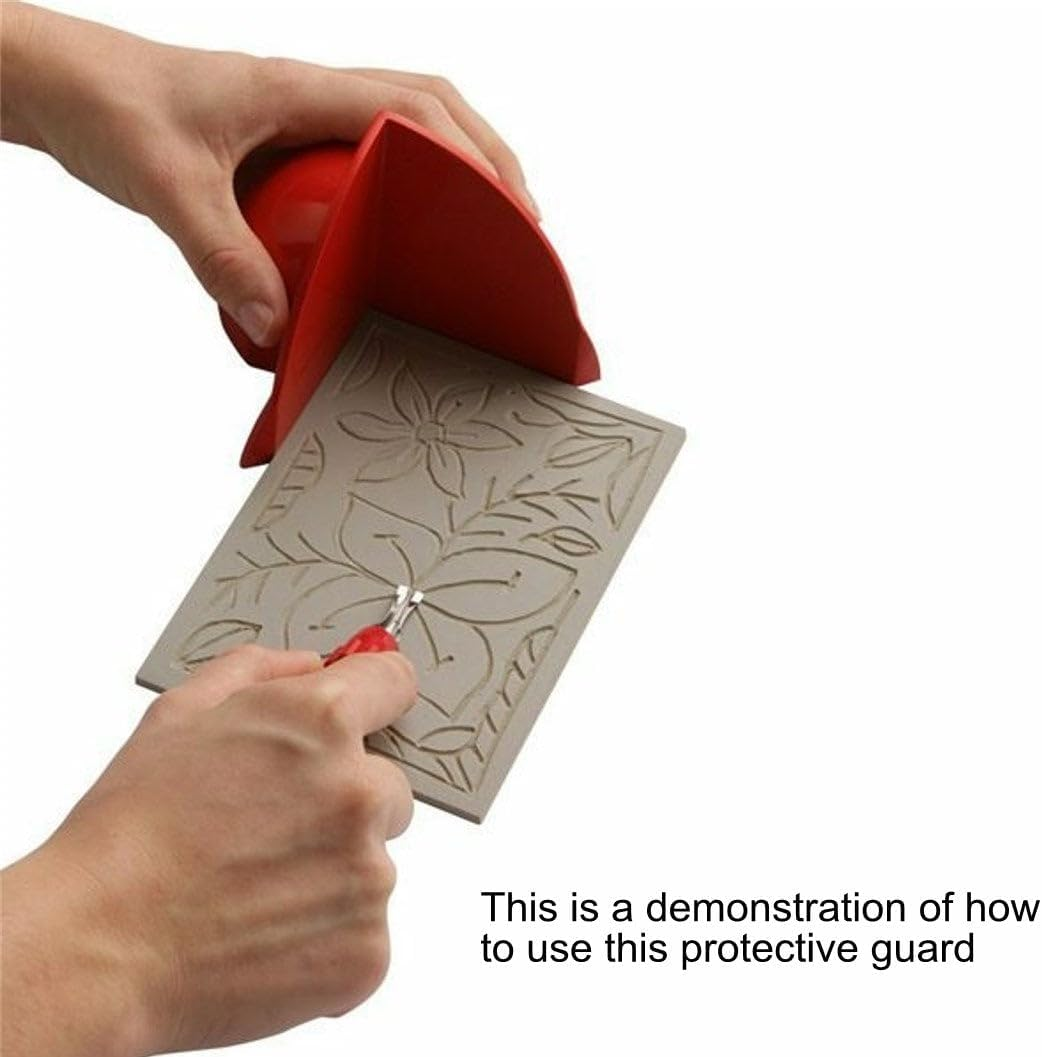 Educational Arts 71080001 Essdee Safety Hand Guard, Small, Red