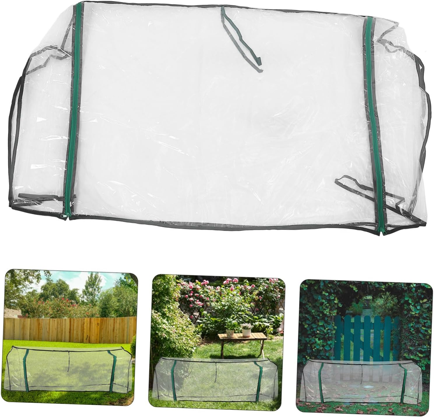 Garden Cloche Raised Bed Greenhouse Plant Protectors Weatherproof Cover Easy to Use Tent