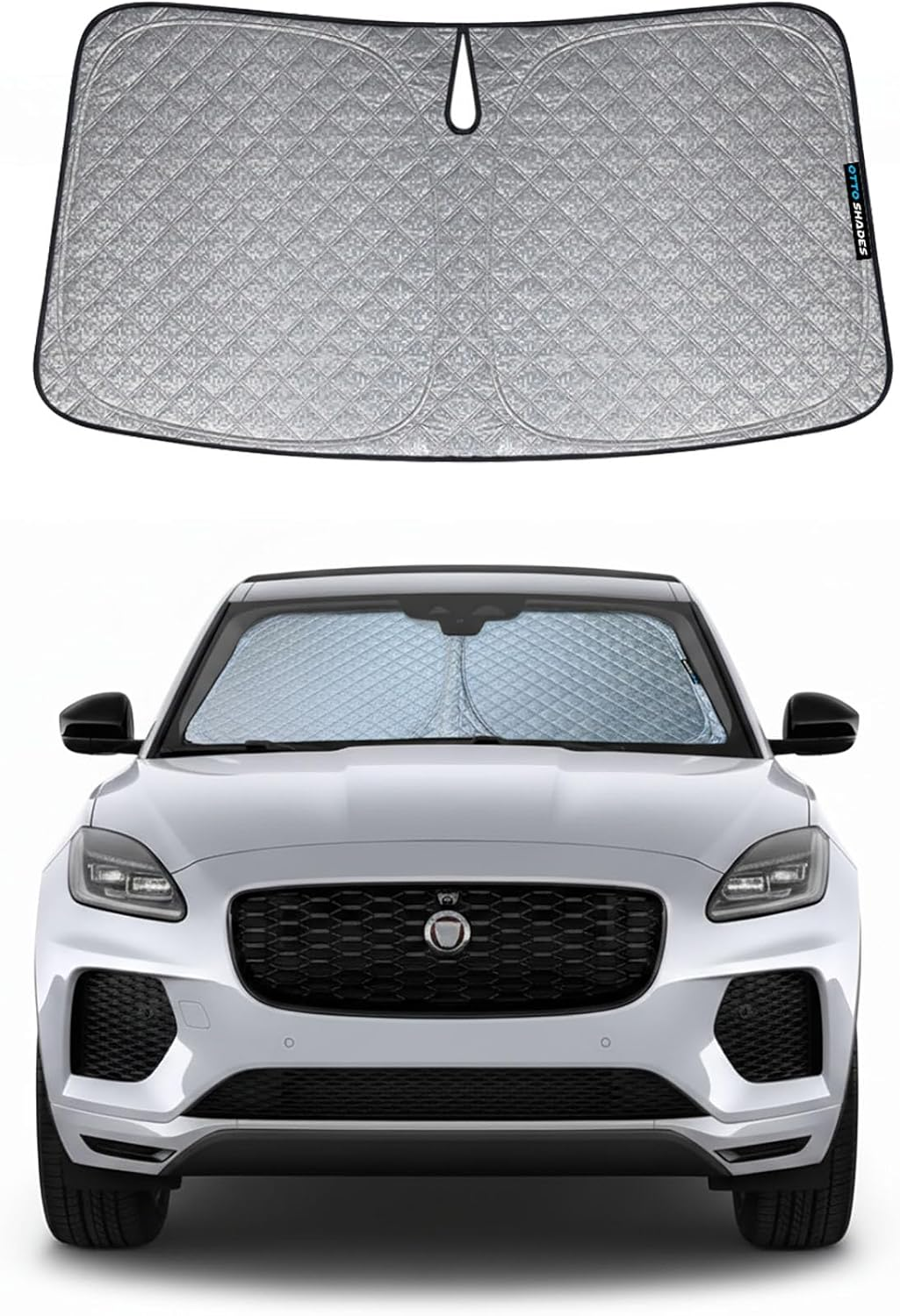OTTO SHADES Patented Thick Windscreen Sunshade for Jaguar E-Pace 2018-2026, 6-Layer Custom Fit, Maximum UV Protection & Heat Shield | Foldable Front Window Sunshade & Sun Visor Accessories image number 3