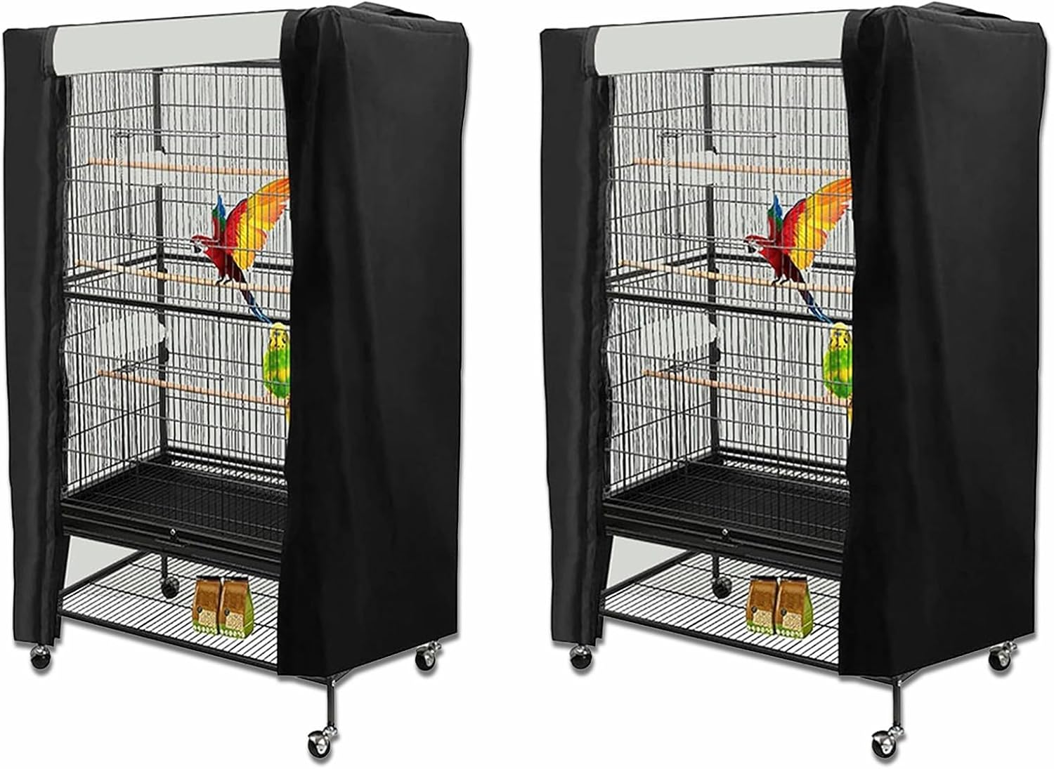 Bird Cage Cover Large Sun Protection Breathable Washable 210D Oxford Fabric (M) image number 1