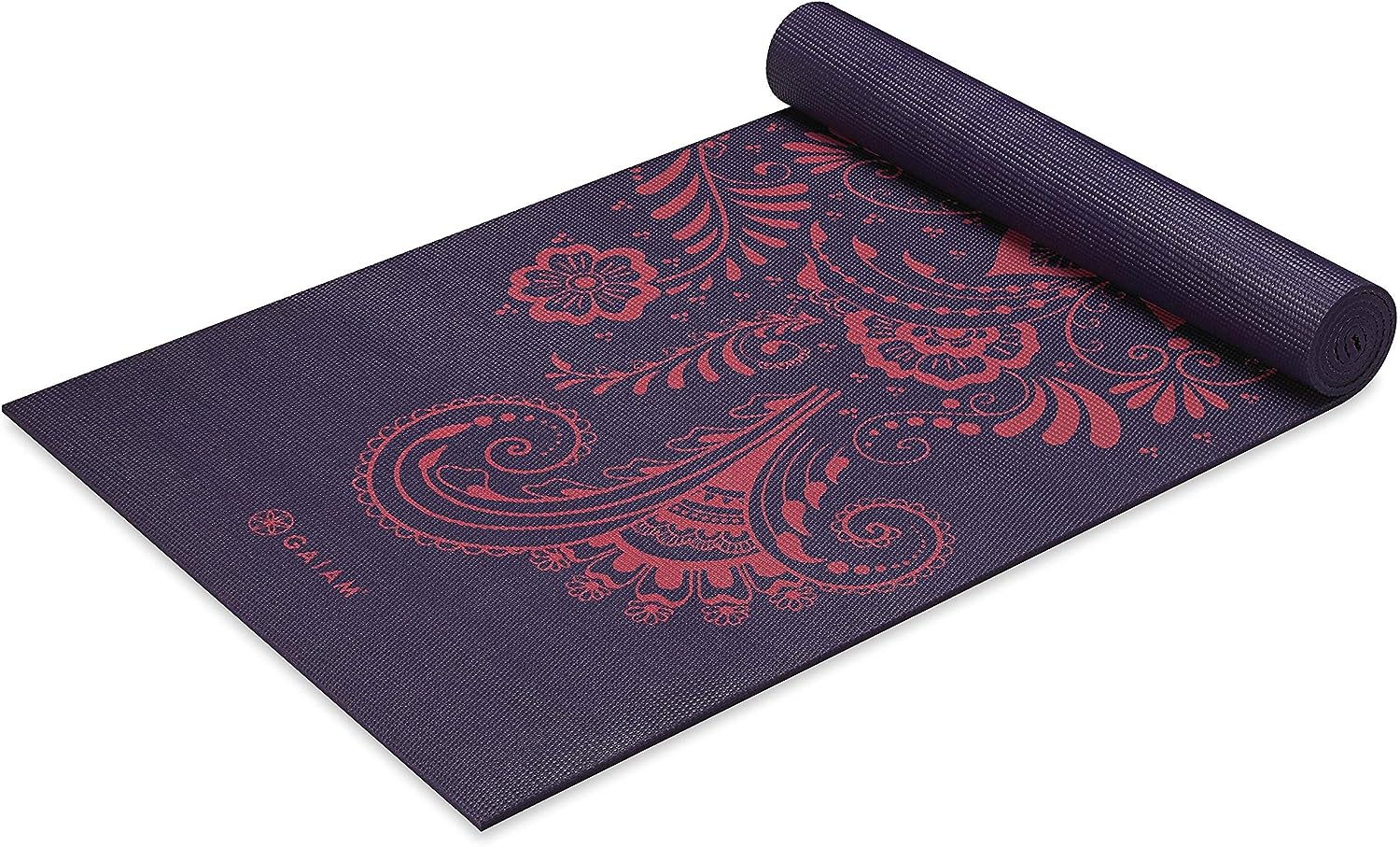 Gaiam Yoga Mat - Premium 6Mm Print Extra Thick Non Slip Exercise & Fitness Mat for All Types of Yoga, Pilates & Floor Workouts (68"L X 24"W X 6Mm Thick)