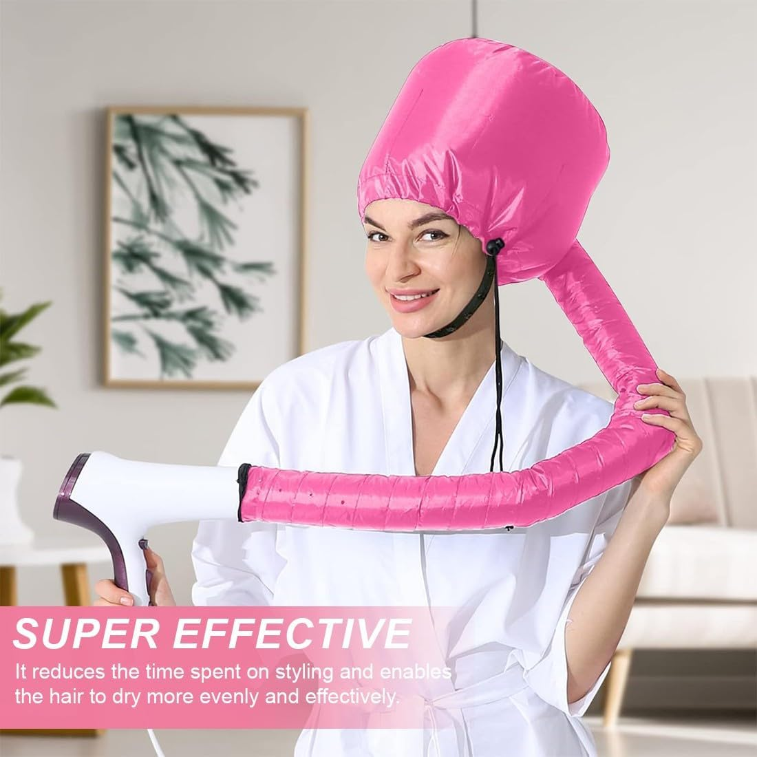 JYNXOR Drying Caps for Hair, Drying Hood Floating Cap, Diffuser Cap for Curls with Adjustable Drawstring, Deep Care Heat Hood Hair, Hair Dryer Cap, Curling Cap, Hair Net Plopping Cap, Thermal Cap image number 2