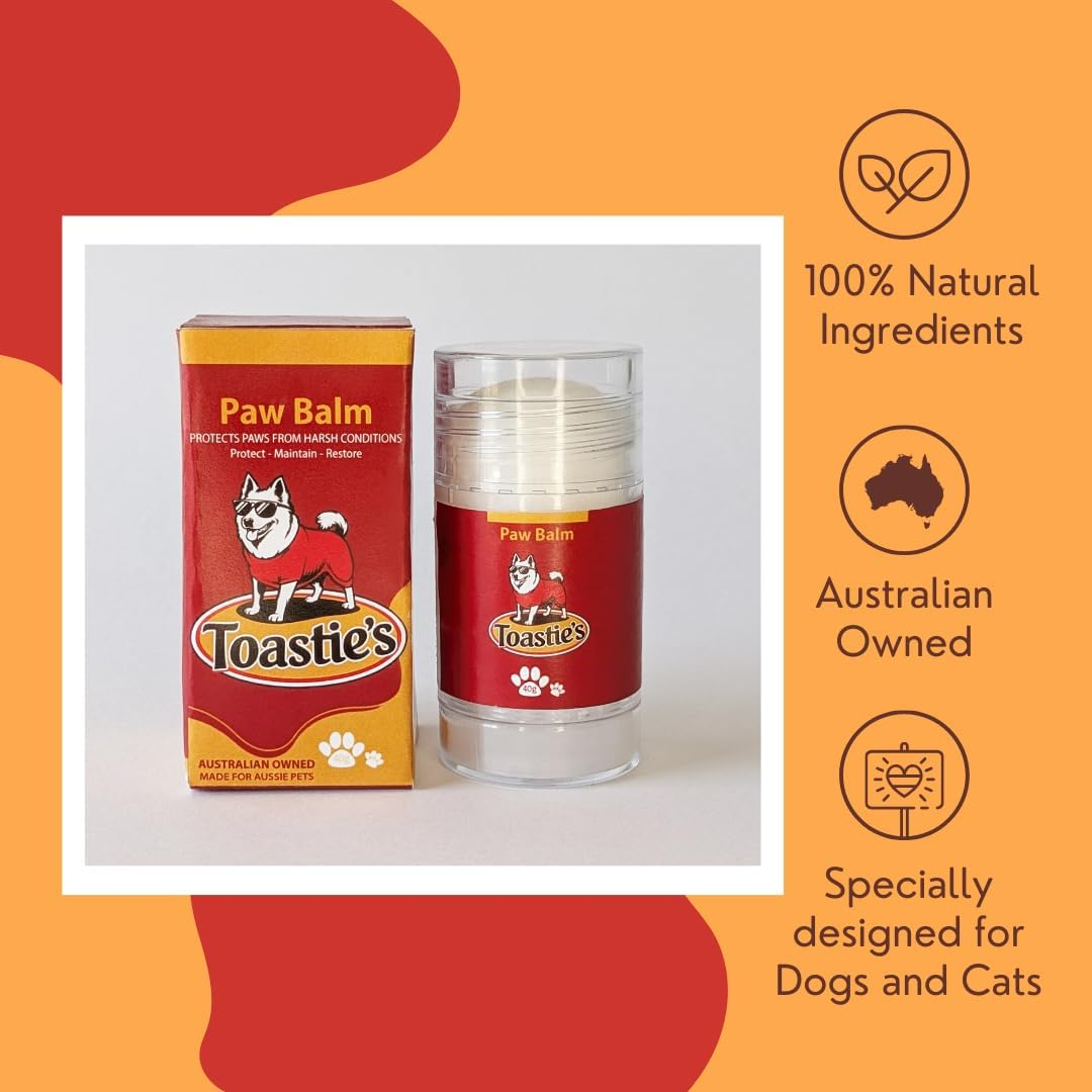 TOASTIE&rsquo;S Dog Paw Balm for Summer | Natural Moisturiser for Dry, Cracked Paws | Protects from Hot Footpaths, Sun & Heat | Lick-Safe & Non-Greasy image number 5