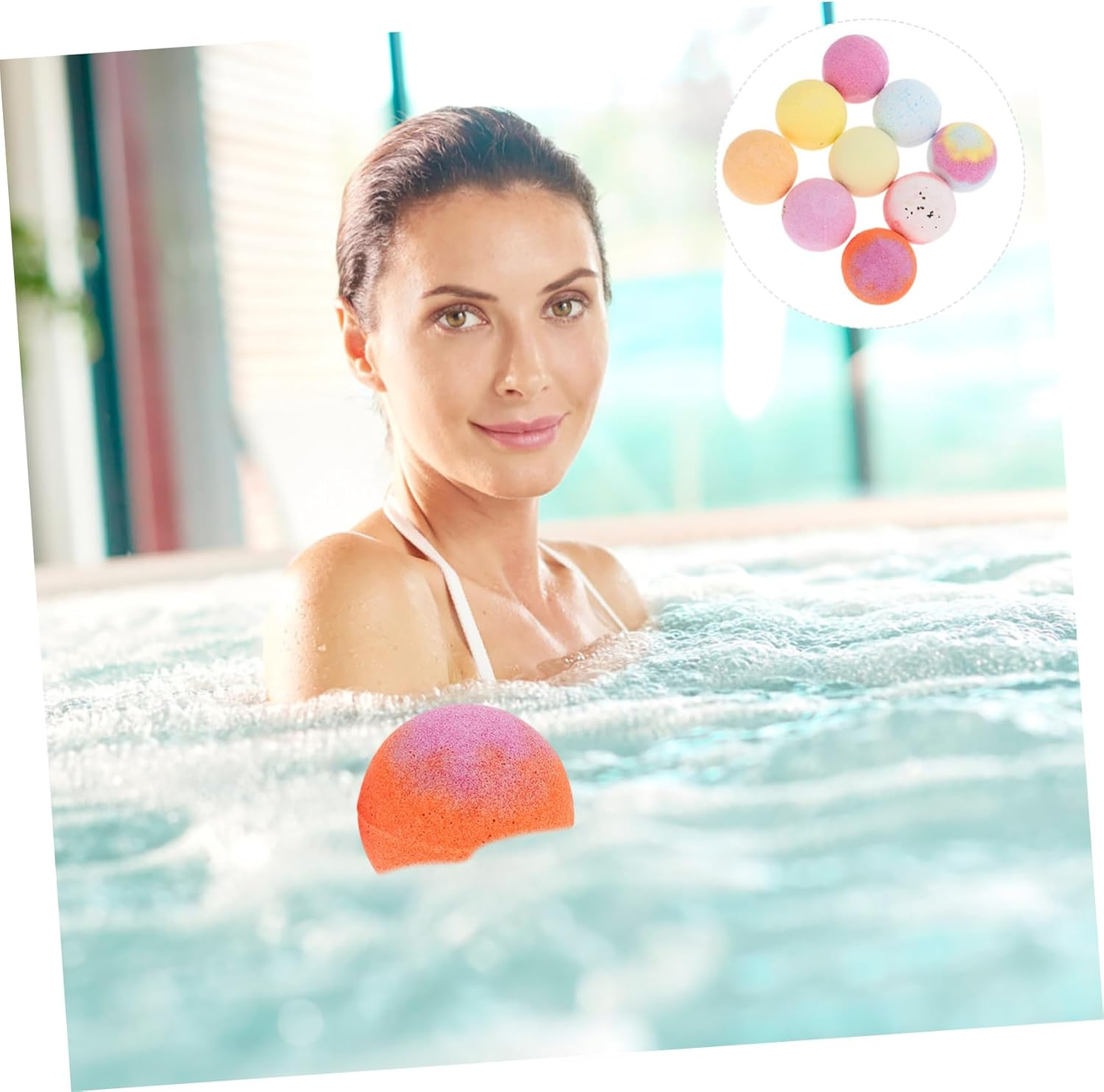 TOVINANNA 9Pcs Essential Oil Bath Bomb Balls Boys and Girls Bubble for Women Smooth Skin image number 6