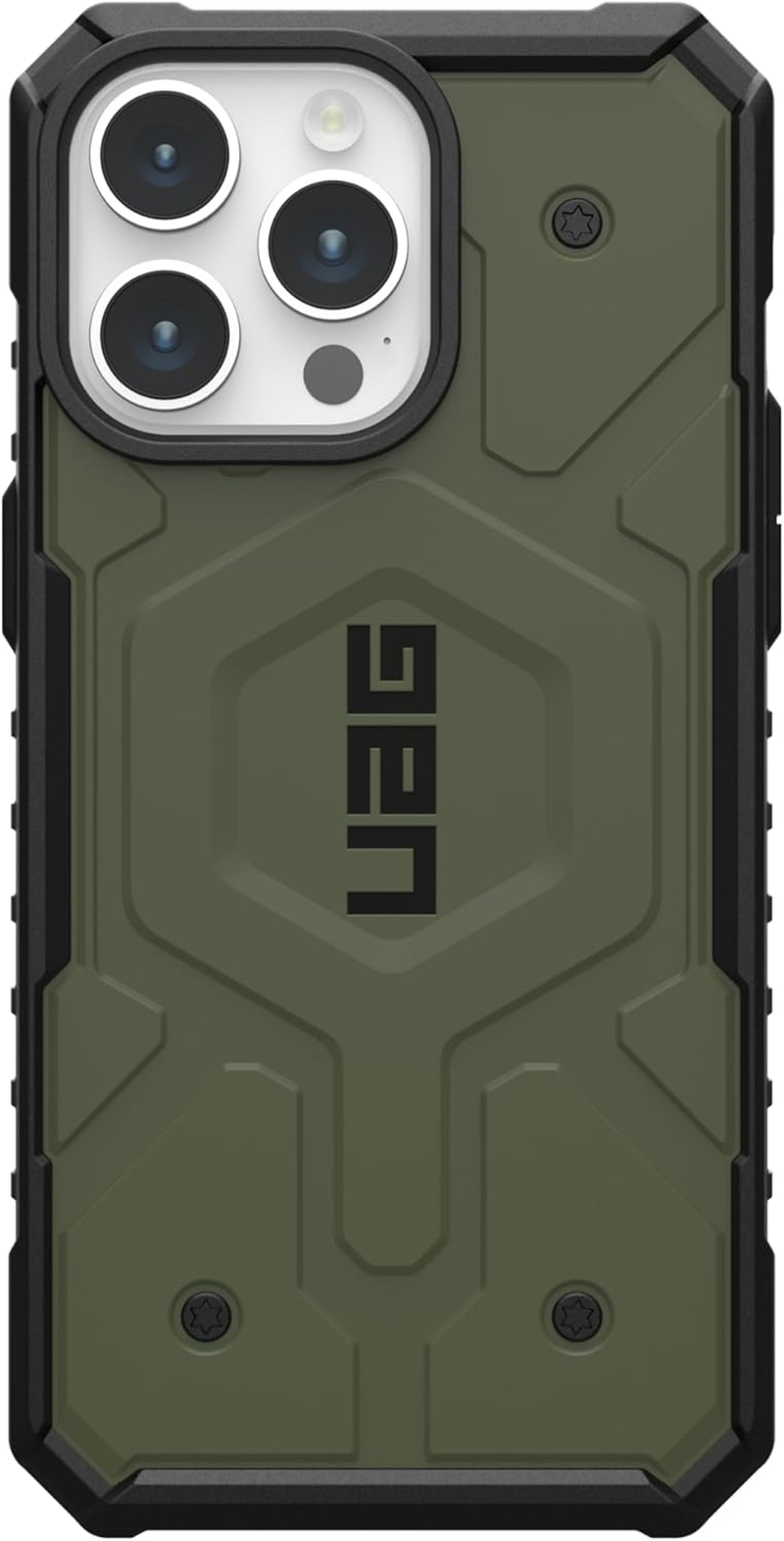UAG Pathfinder Clear Case with Magsafe for Iphone 15 Pro Max, Olive Drab image number 3