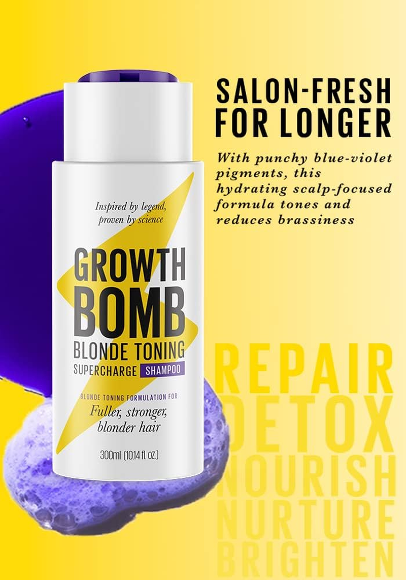 Growth Bomb Blonde Colour Enhancing Shampoo 300Ml
