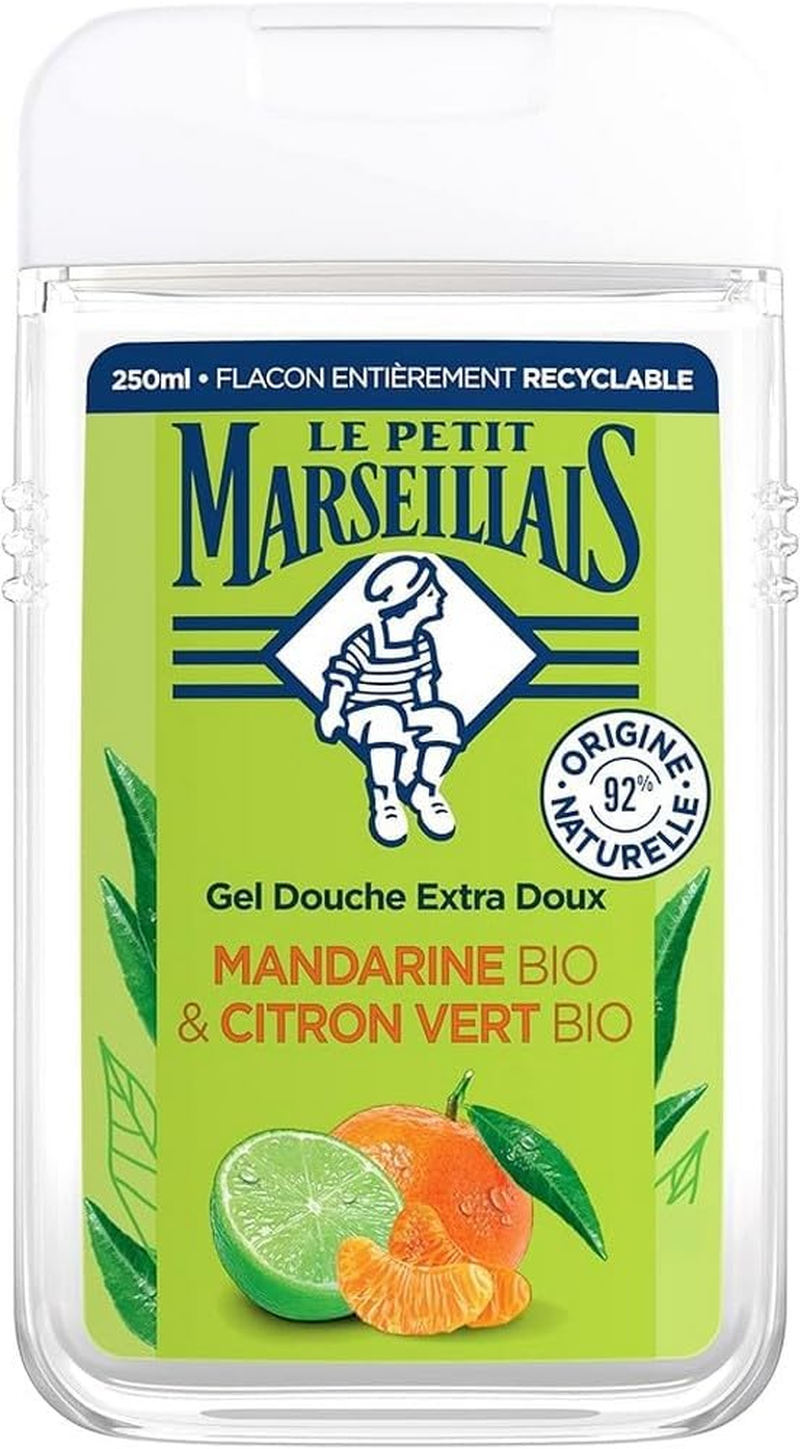 Le Petit Marseillais Shower & Bath Gel Extra Soft Organic Mandarin & Lime Green 250Ml image number 2