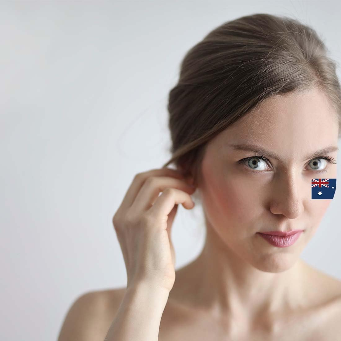 20 PCS Australia Flag Temporary Tattoo,Australian Banner Rectangle Heart Tattoos Decoration Decal, Waterproof Sticker for Party Parade Sport Carnival Classroom image number 2