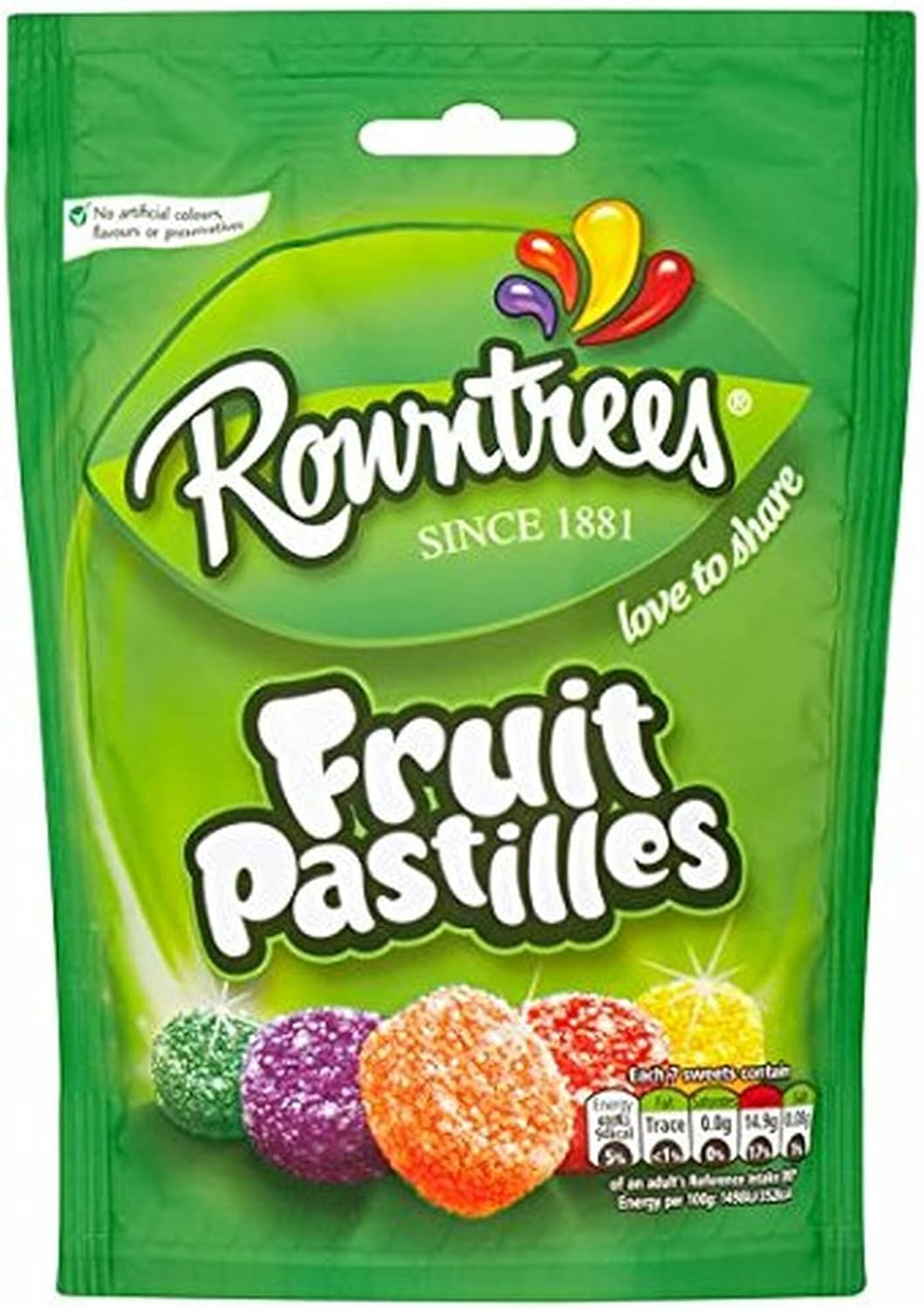Rowntrees Fruit Pastilles 143 G