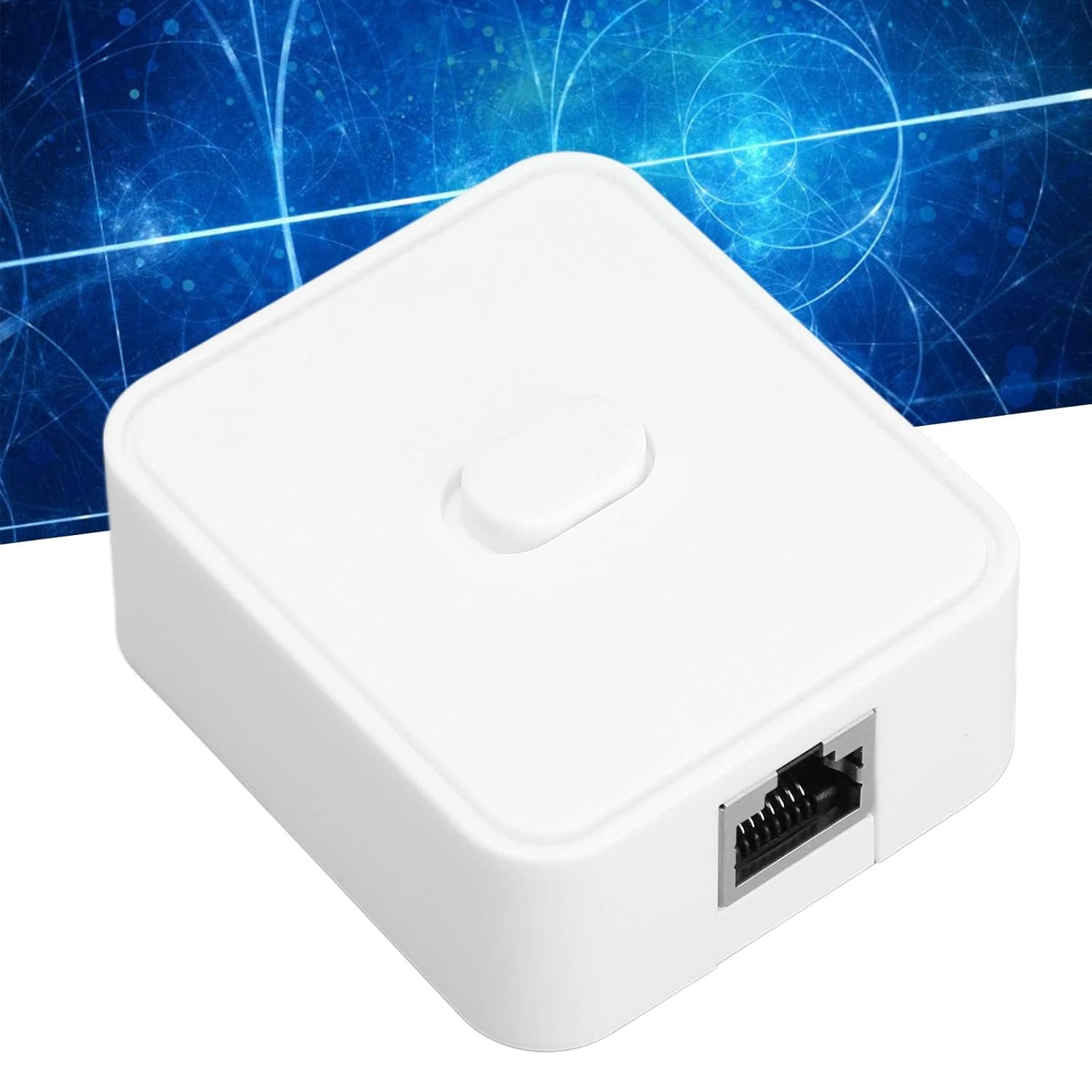 Zopsc 2 Port Gigabit Network Switch, 10/100/1000Mbps POE Extender, Ethernet Repeater, RJ45, White image number 2