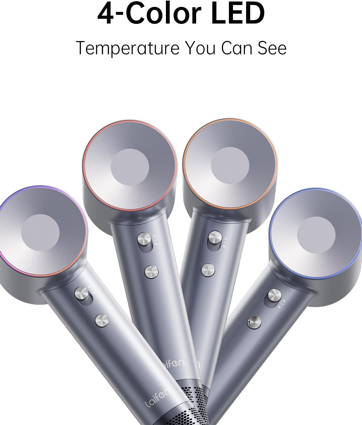 Laifen Swift Hair Dryer, High Speed 200M Ionic Blow Dryer with 110, 000 RPM Brushless Motor for Fast Drying, Low Noise, Hairdryer with Magnetic Nozzle image number 3