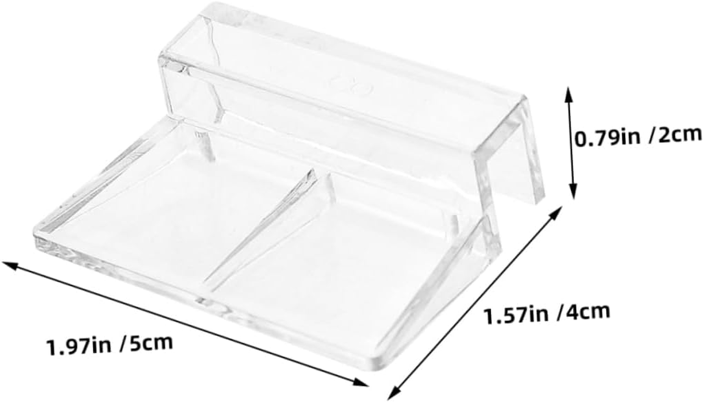 SUPVOX Aquarium Lid Clips 6Mm 12 Pcs Acrylic Fish Tank Lid Holder Sturdy Cover Rack image number 5