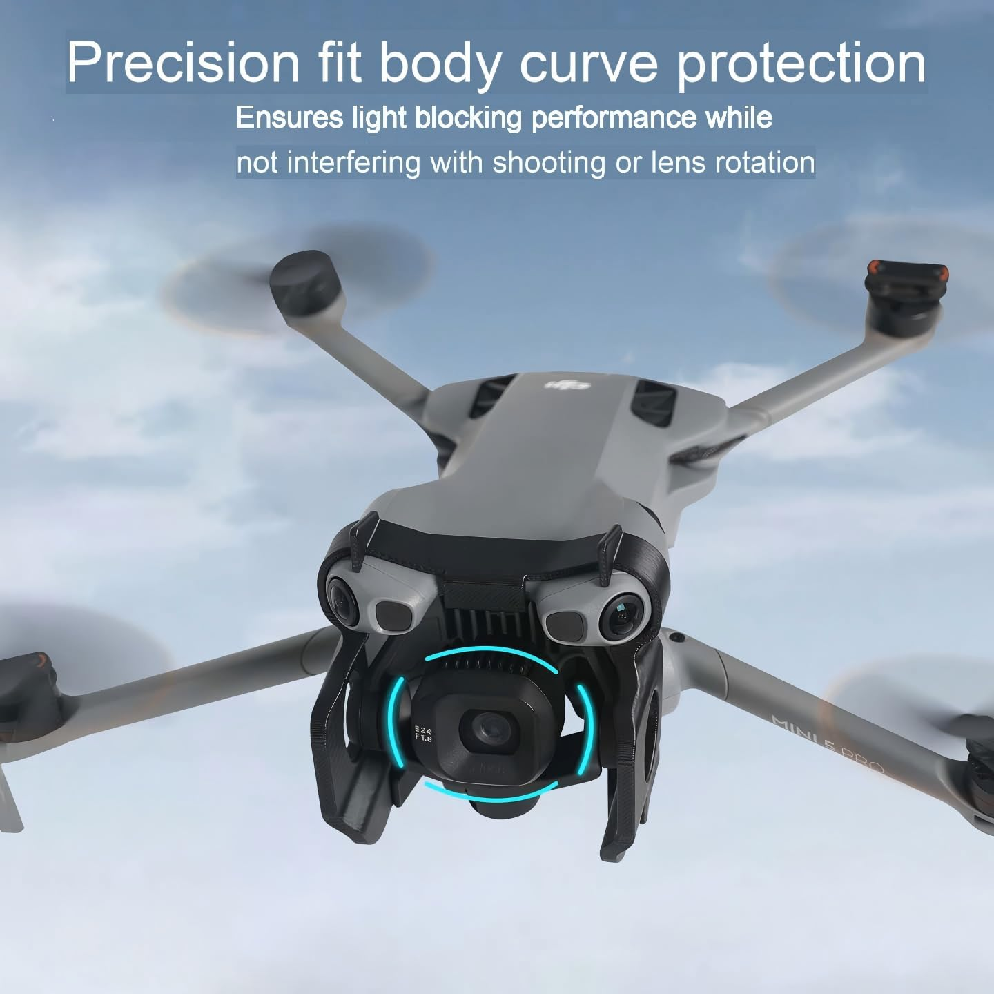XBERSTAR Gimbal Bumper Guard Compatible with DJI Mini 5 Pro anti Collision Camera Protector,Guard Bar for Drone Accessories image number 2