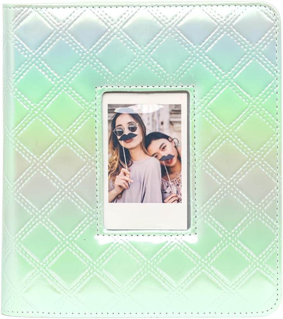 LAYOMI 288 Pockets Photo Album for Fujifilm Instax Mini 11 12 40 90 Evo Liplay Instant Camera, Photo Album for Polaroid Kodak HP Zink 2X3" Photo (Pearly Pink)