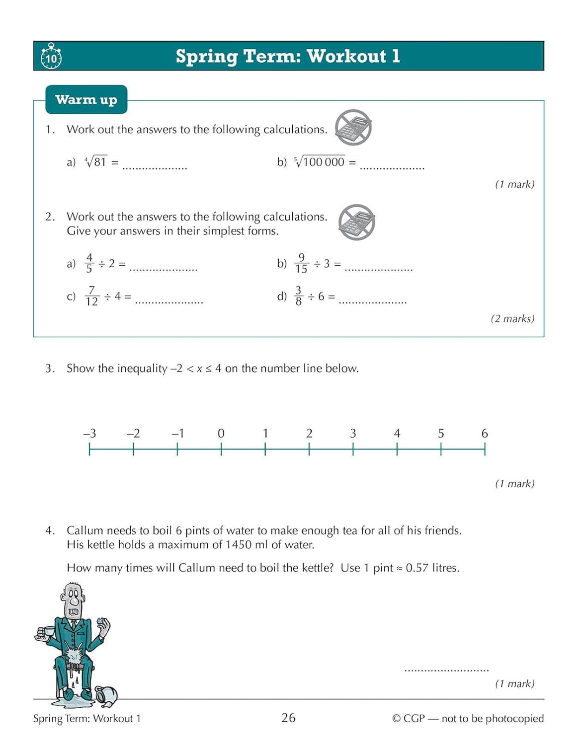 KS3 Year 9 Maths 10-Minute Weekly Workouts image number 6