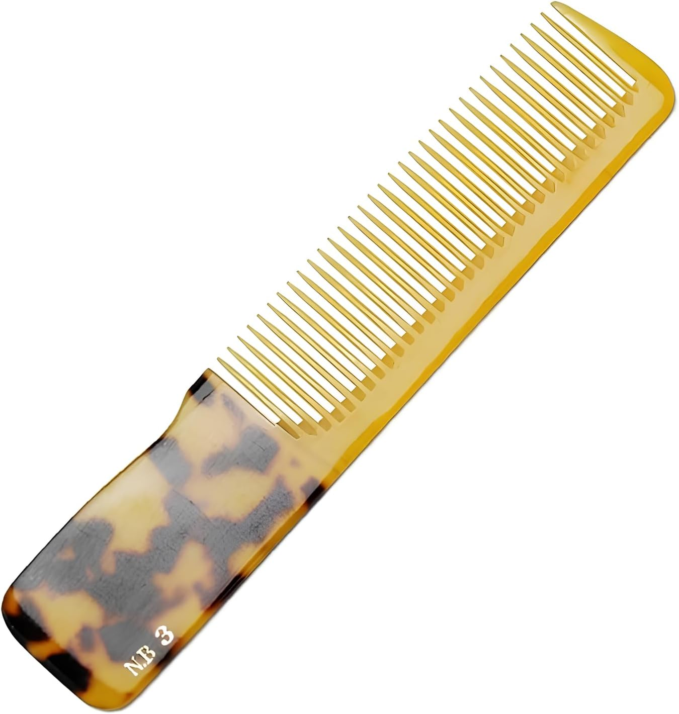 NB New Tortoise Shell Comb 3 with Large Straight Blade