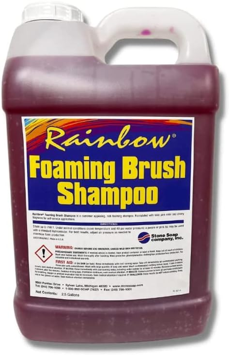 Stone Soap RAINBOW Foaming Brush Shampoo for Self-Service Foaming Brush Application, 2.5 Gallon Two Pack, (5 Gallon Total) image number 2