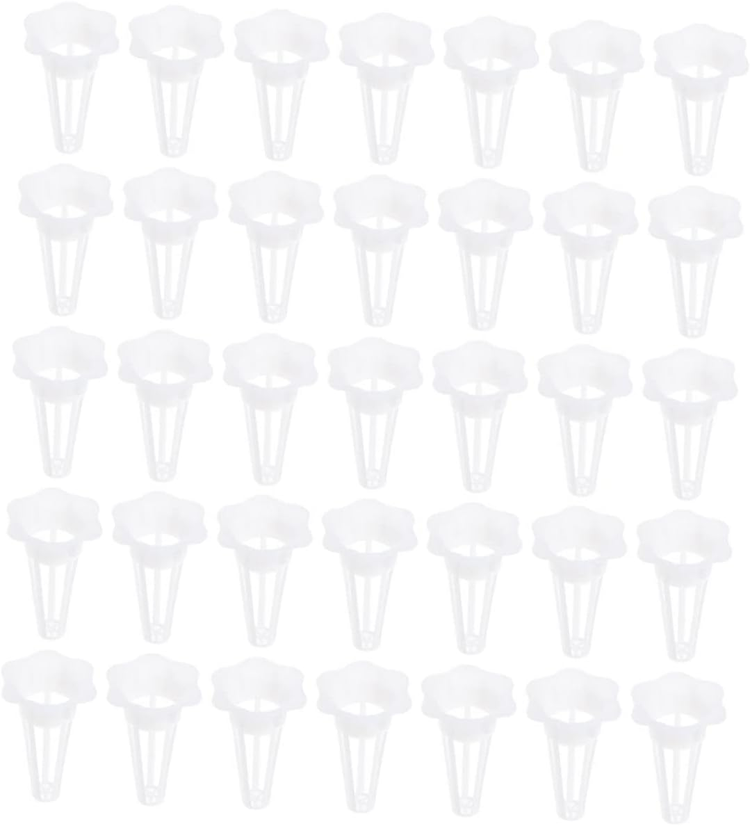 Yardwe 100Pcs Hydroponic Net Pots Mesh Cups for Plants Slotted Plastic Gardening Plant Baskets Grow Basket for Seedling Nursery and Hydroponic Systems image number 5