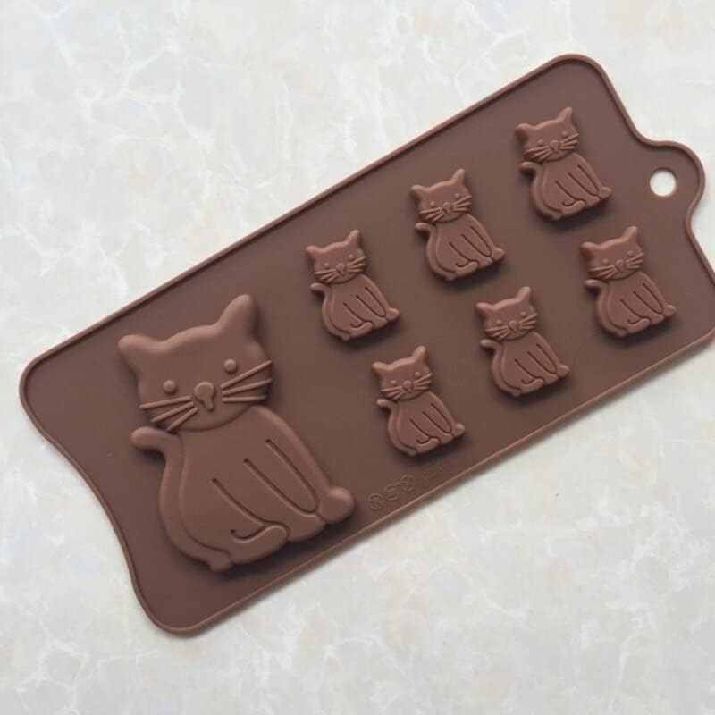 Cat Cake Mold Silicone 3D Kitten Biscuits Fondant Handmade Bakeware Tools Clay Chocolate Candy Mould image number 1