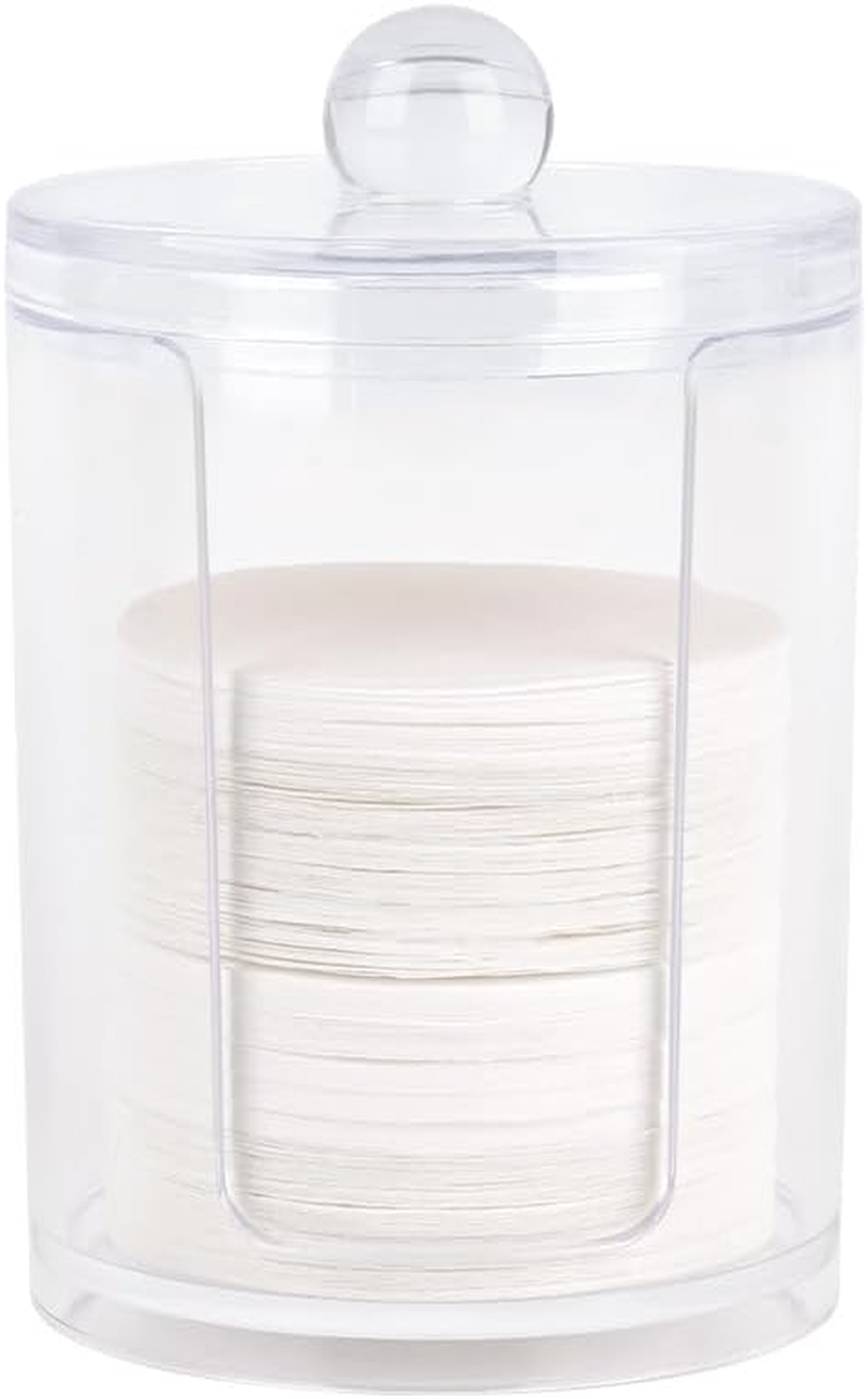 Watchget Espresso Paper Filter Holder with Lid Acrylic Coffee Filter Dispenser Compatible with 51Mm/54Mm/58Mm round Paper Filters