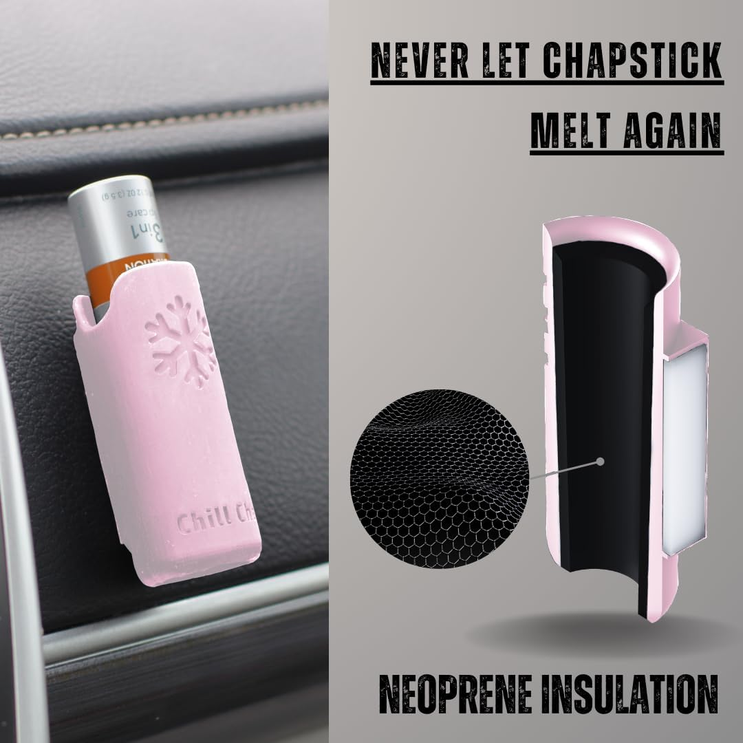 Chill Chap - Insulated Lip Balm Mount - Premium Interior Car Accessory - Keep Your Chapstick Handy and Upright! - Great Low-Cost Gift (Lavender) image number 4