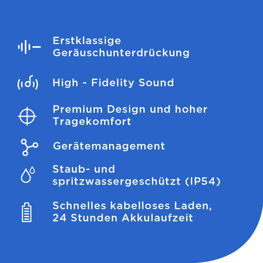 Libratone AIR+ 3 True Wireless In-Ear Headphones with Active Noise Cancelling (Hi-Fi Sound, 24H Battery, ANC, Noise Cancelling, IP54, Bluetooth 5.2) (Black) image number 3