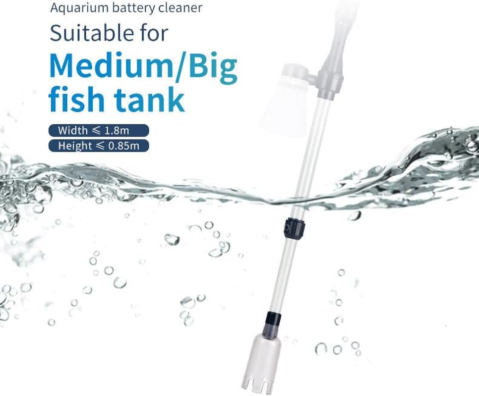 Fdsmall Fish Tank Cleaner Aquarium Gravel Cleaner Electric Fish Tank Cleaning Tools Adjustable Water Flow Aquarium Cleaner Kit Fish Tank Accessories Gravel Vacuum for Wash Sand image number 2