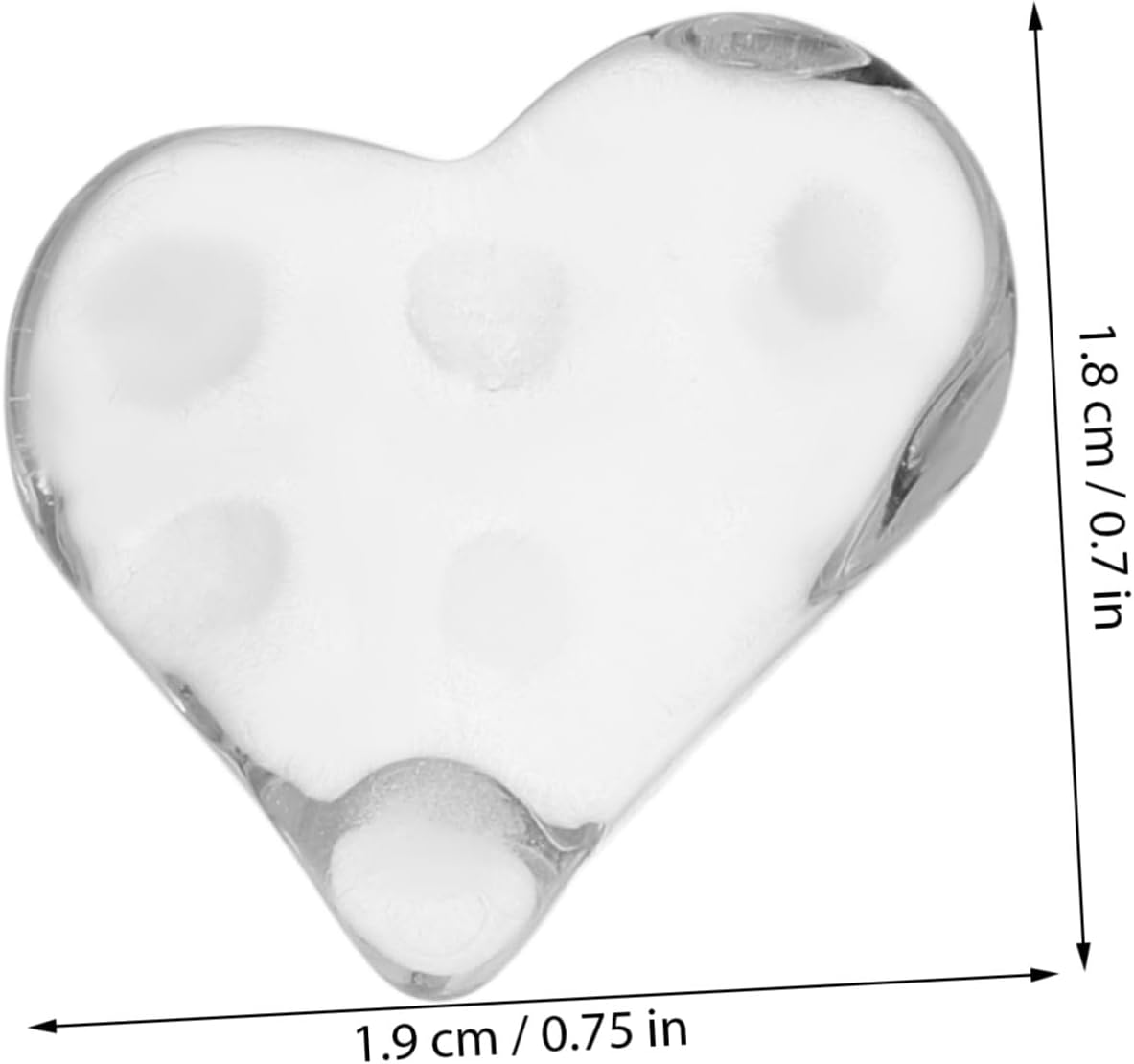 MUCKLILY 20Pcs Transparent Glass Nail Display Color Cards for Manicure Practice Nail Sample Color Boards image number 2