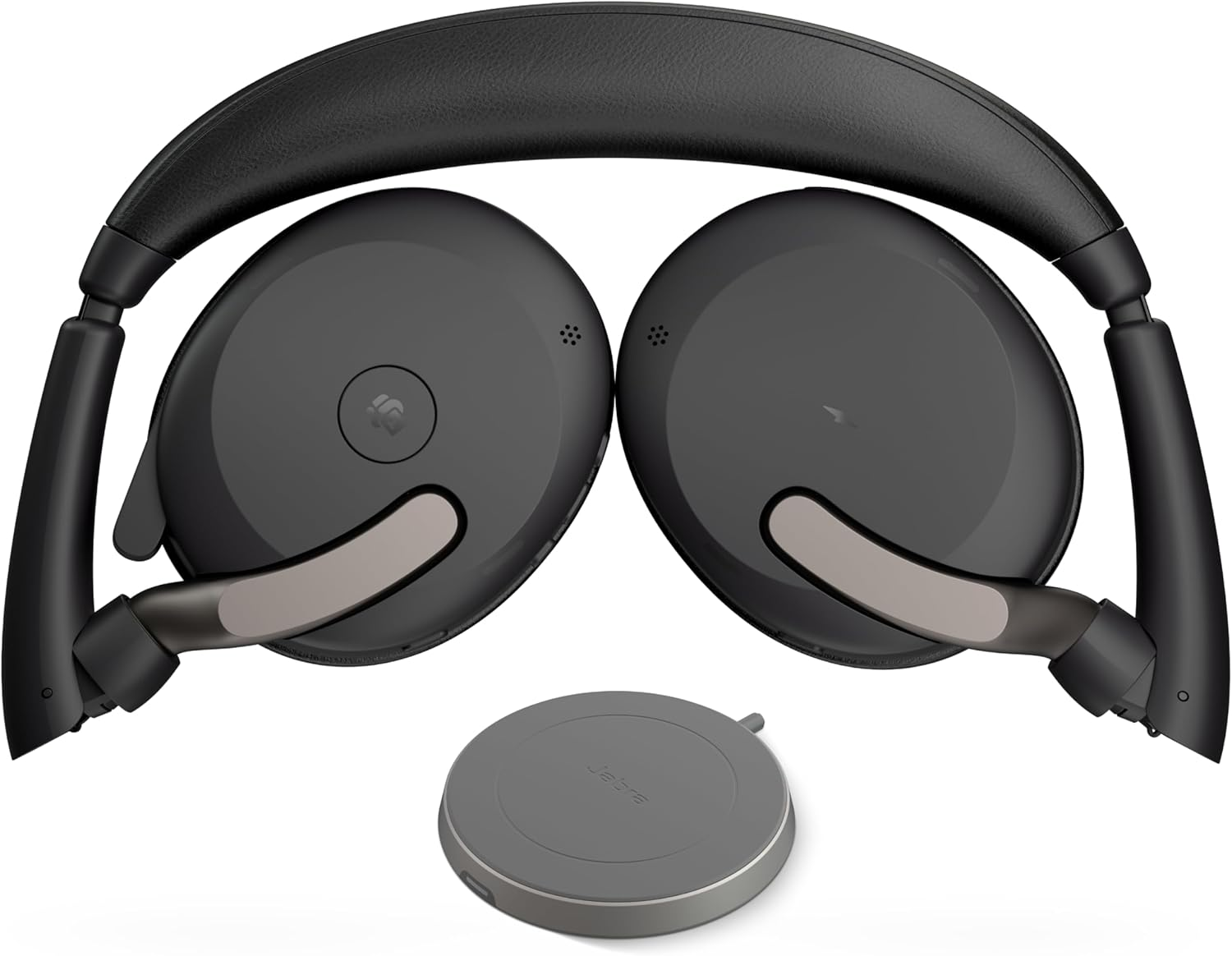 Jabra Evolve2 65 Flex Noise Cancelling Headphones - Wireless on Ear Headphone with Mic - Incredible Sound - 6 Microphone Array - 36Hr Batt Teams ANC Bluetooth Headset Hidden Boom USB C W/Less Charger image number 5