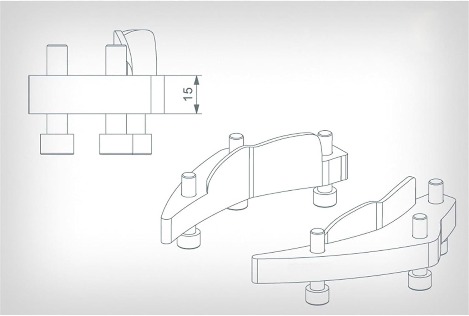 Handlebar Parts Decoration Silver Motorcycle Handlebar Riser for K1600GT K1600GTL 2012-2019 Motorcycle Accessories image number 3
