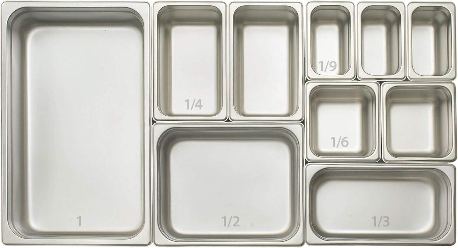 Winco 4-Inch Pan, Full, Stainless Steel image number 2