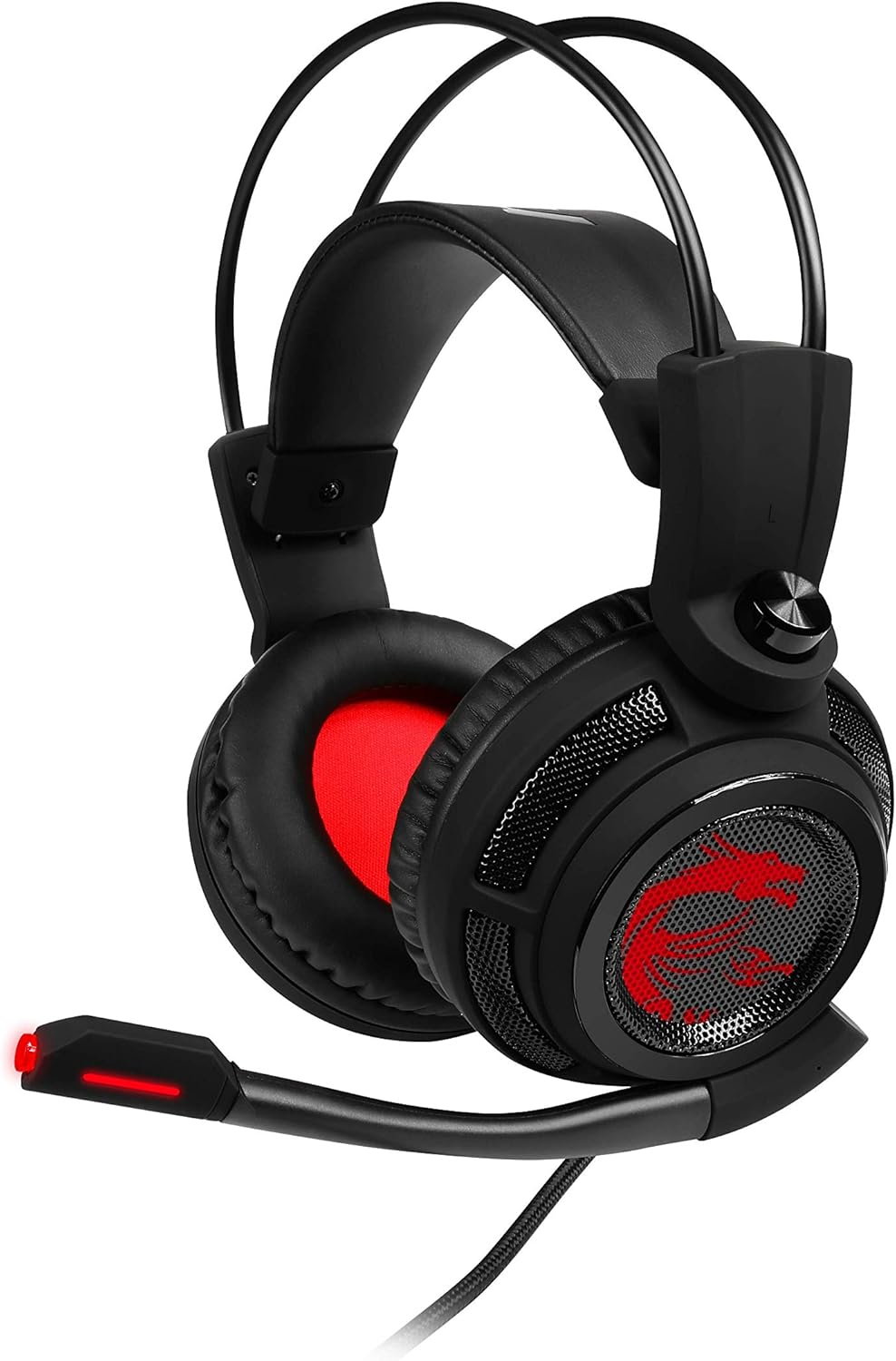 MSI Gaming Headset with Microphone, Enhanced Virtual 7.1 Surround Sound, Intelligent Vibration System (DS502) image number 2